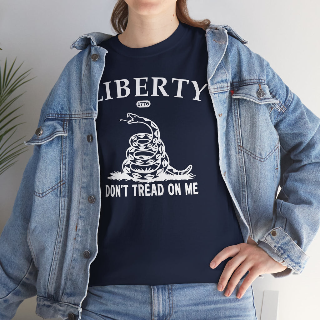 Liberty "Don't Tread on Me" Heavy Tee — Patriotic USA Anniversary T-Shirt