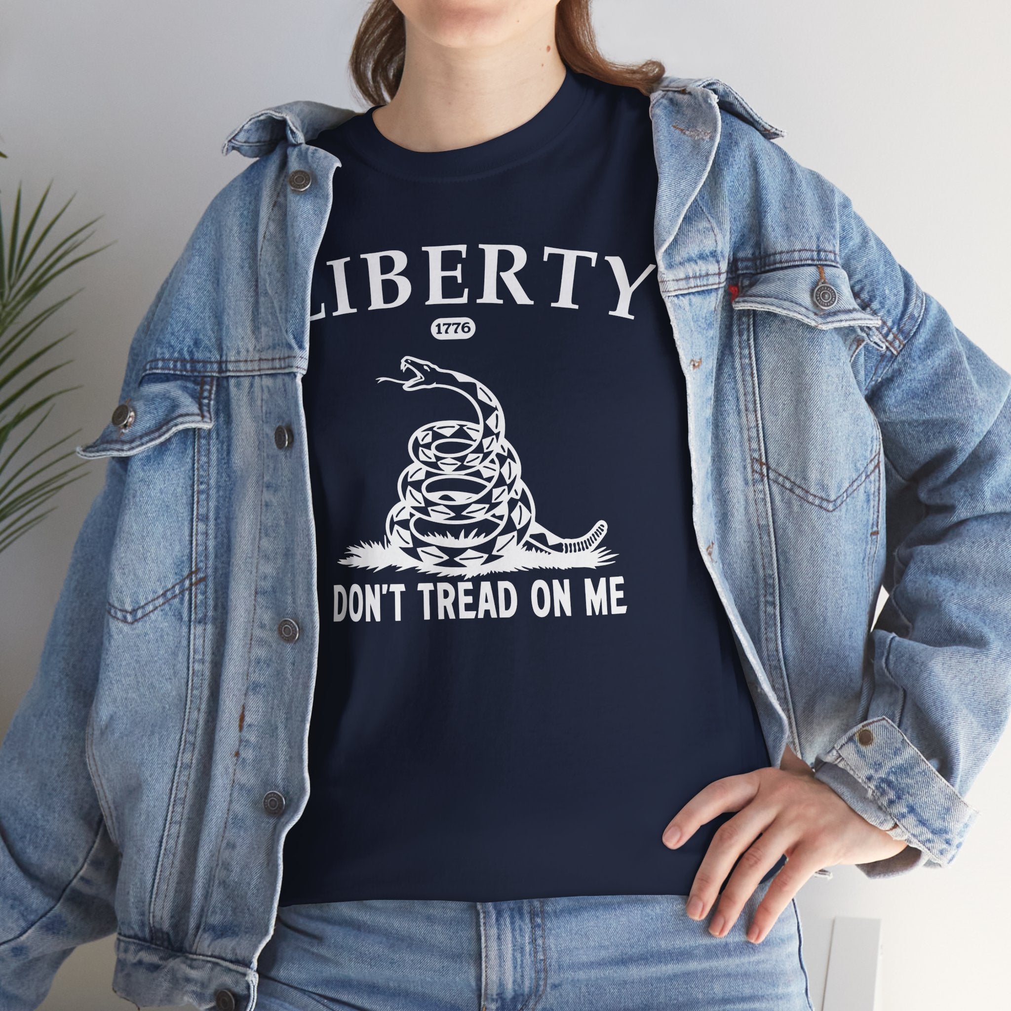 Liberty "Don't Tread on Me" Heavy Tee — Patriotic USA Anniversary T-Shirt