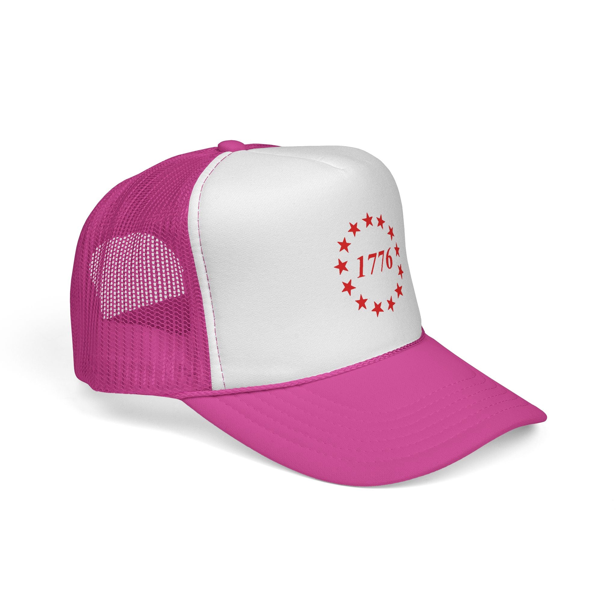 1776 13 Stars Trucker Cap — Patriotic Red White & Blue Mesh Hat