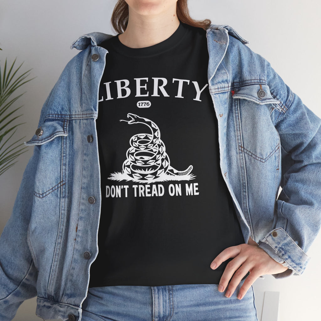 Liberty "Don't Tread on Me" Heavy Tee — Patriotic USA Anniversary T-Shirt