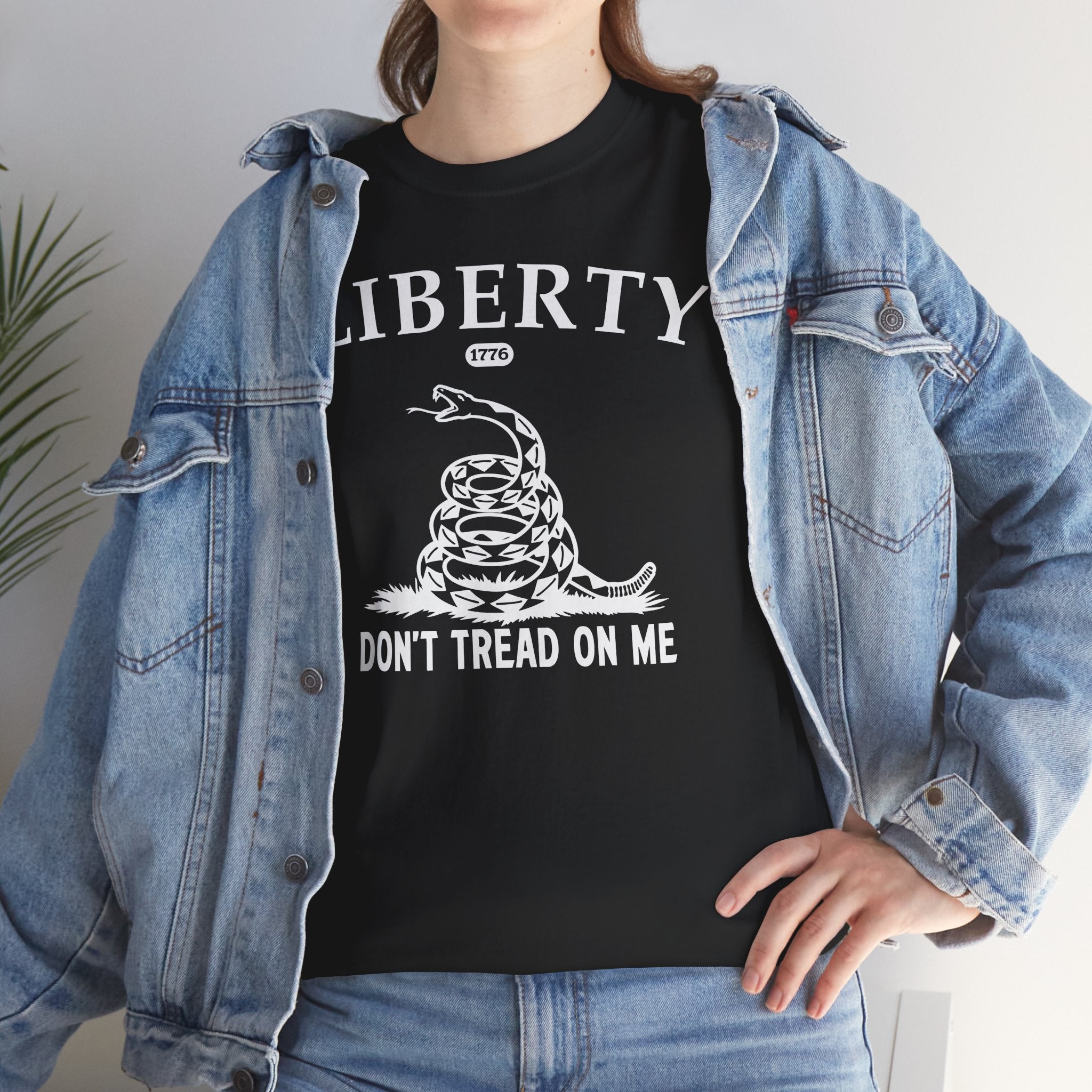 Liberty "Don't Tread on Me" Heavy Tee — Patriotic USA Anniversary T-Shirt