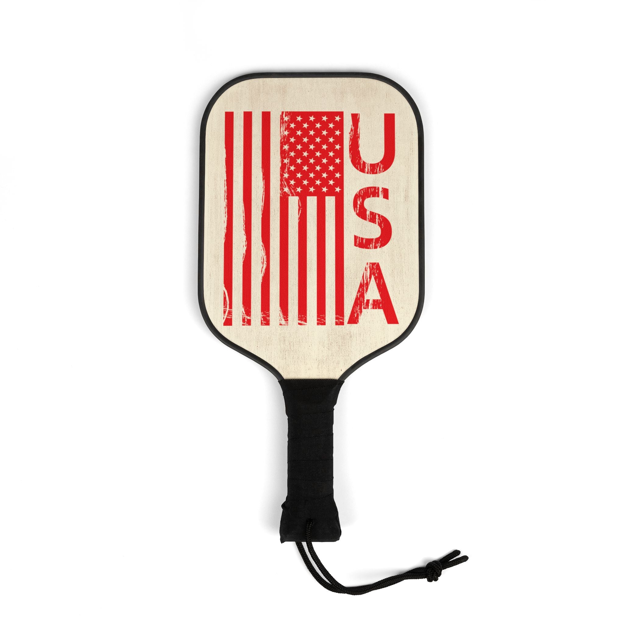 USA Flag Pickleball Paddle Set — Patriotic Pickleball Kit with 2 Paddles & Balls