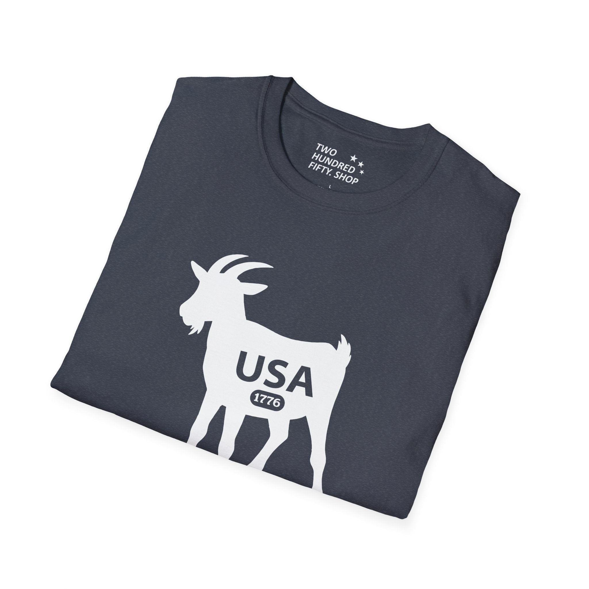 GOAT 1776 Anniversary Soft Style T-Shirt — Patriotic American Tee