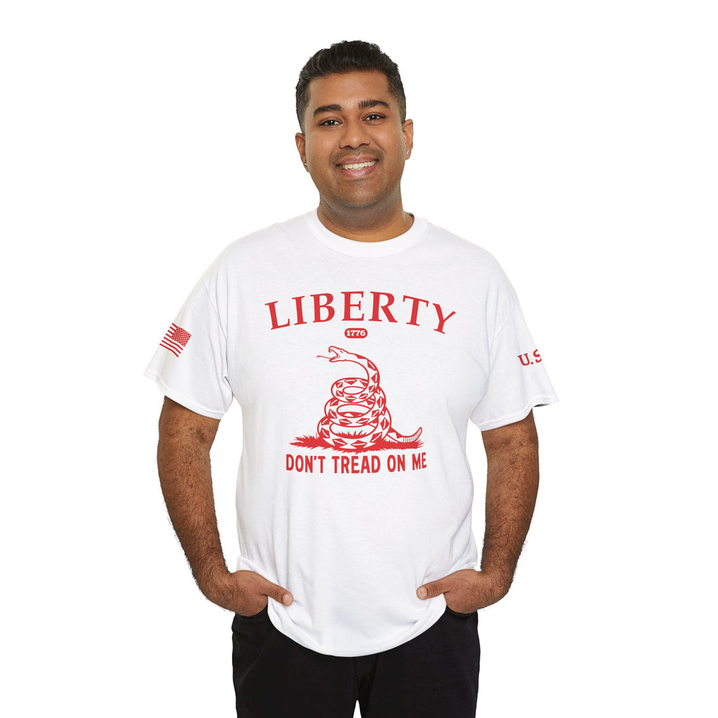 Liberty "Don't Tread on Me" Heavy Tee — Patriotic USA Anniversary T-Shirt