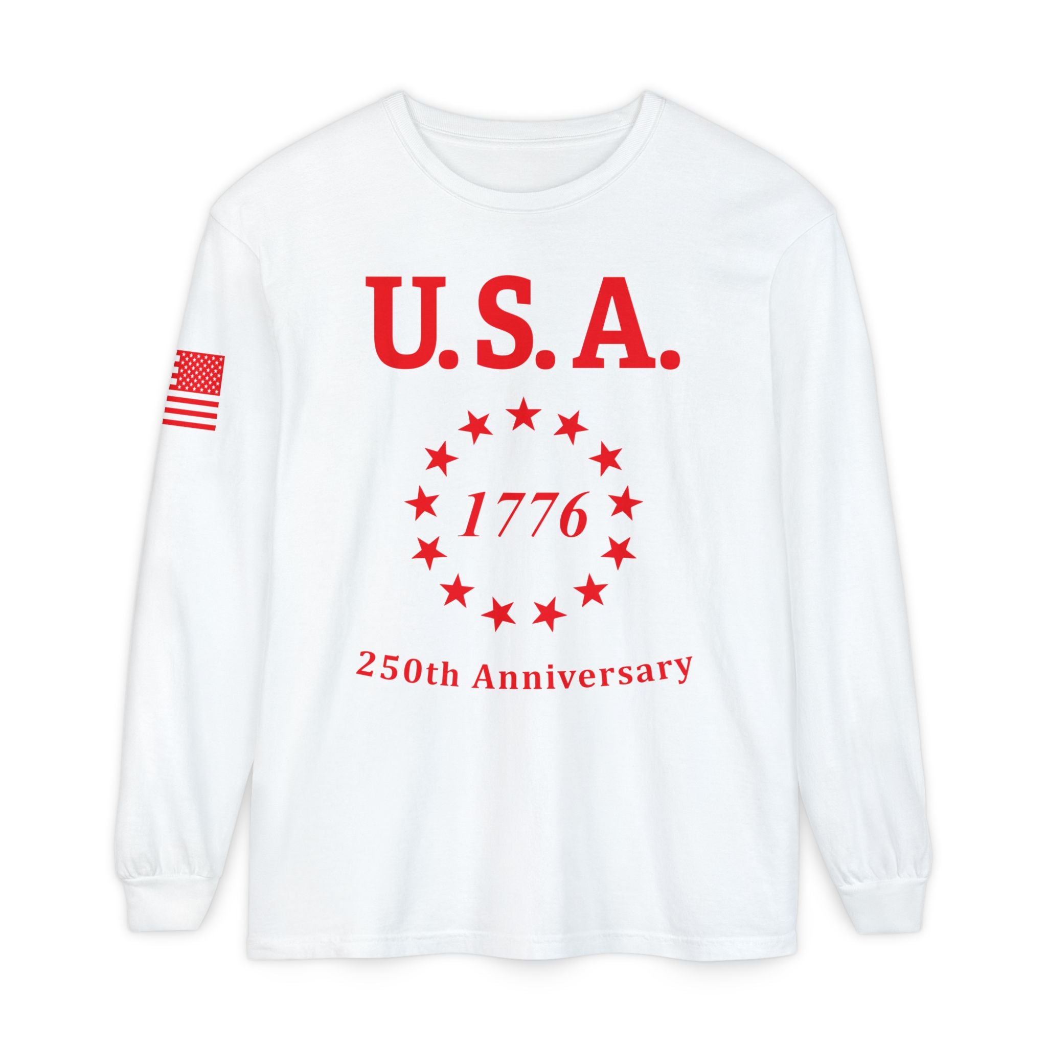 USA 13 Colonies 1776 250th Anniversary Unisex Long Sleeve Tee