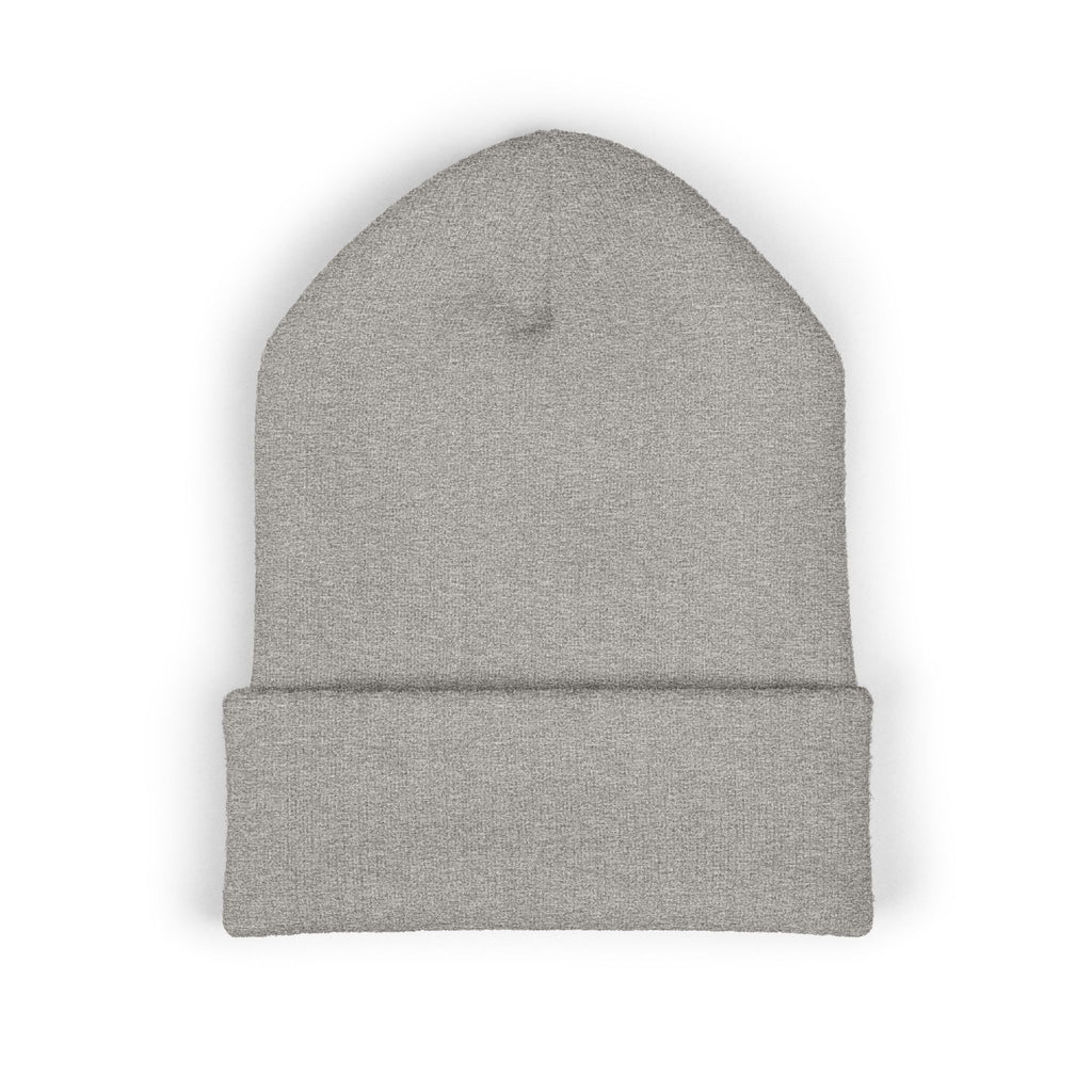 USA Embroidered Dark Color Cuffed Beanie — Patriotic Knit Hat