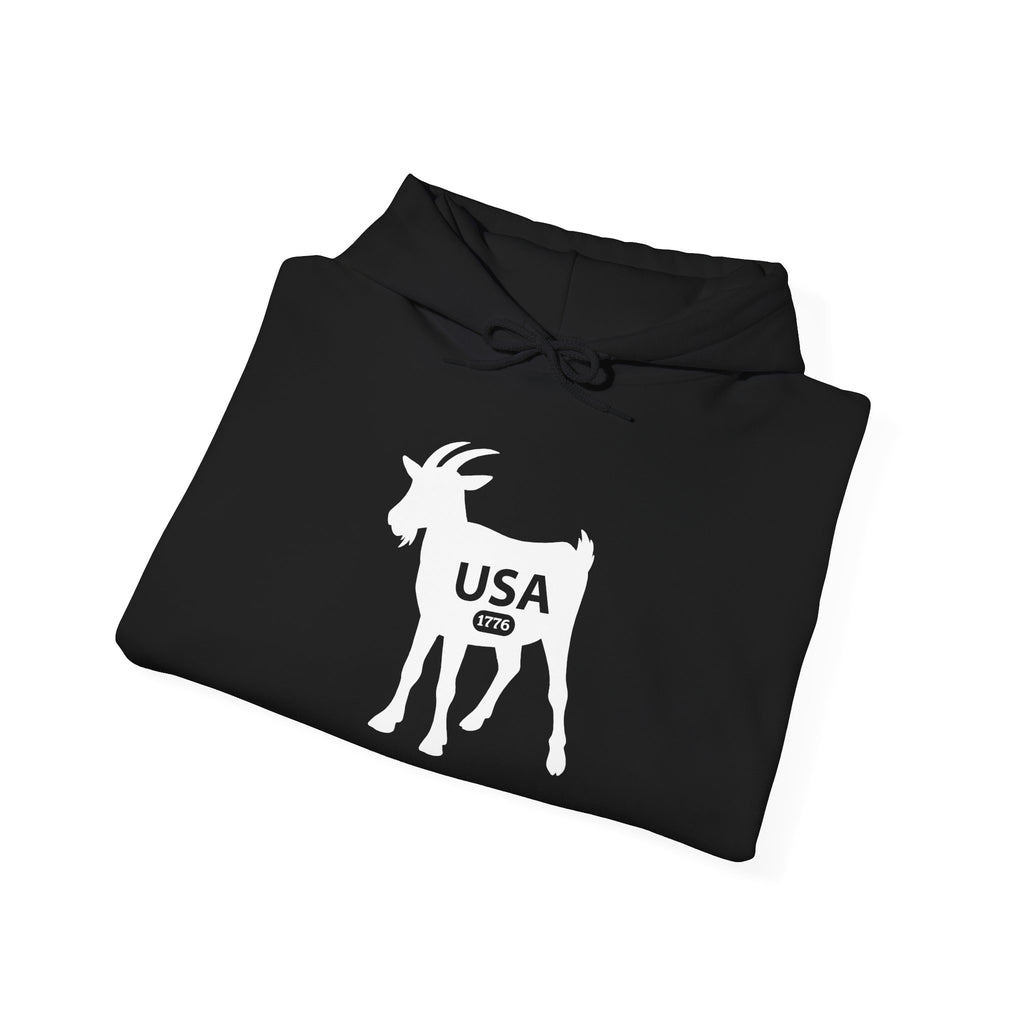 USA GOAT 1776 Hoodie – "USA Greatest of All Time" Patriotic Sweatshirt