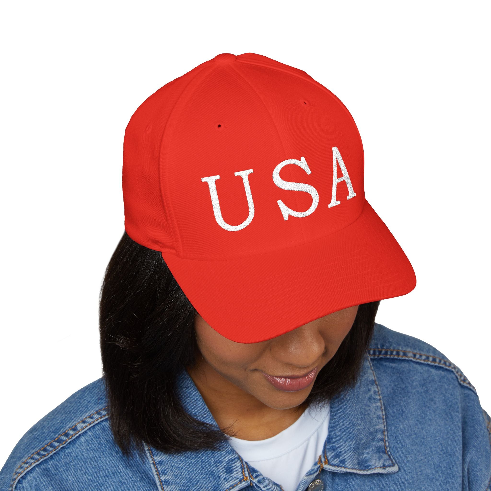 USA Embroidered Cap — Classic Patriotic Baseball Hat