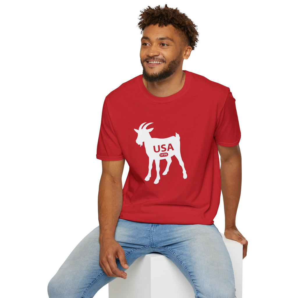 GOAT 1776 Anniversary Soft Style T-Shirt — Patriotic American Tee