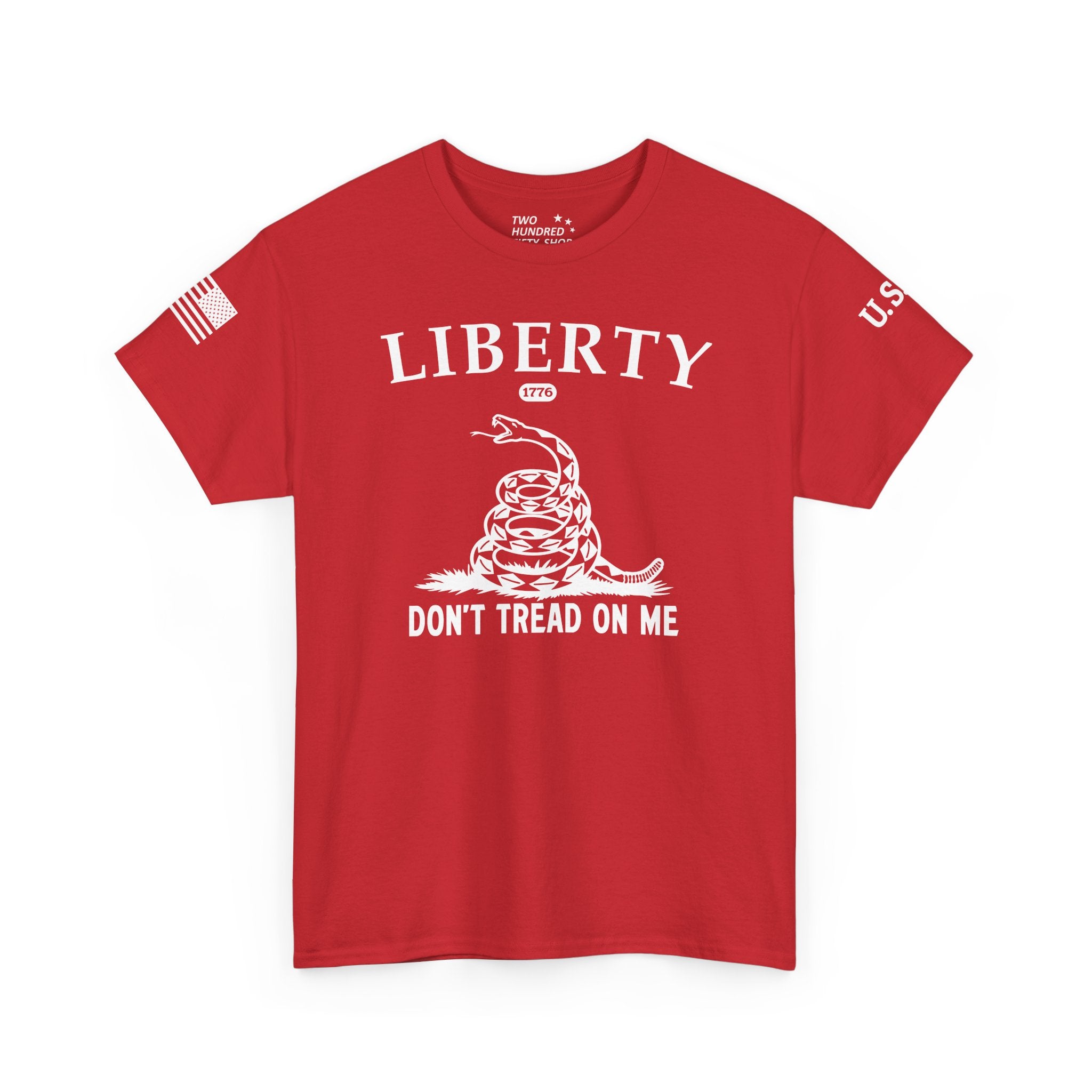 Liberty "Don't Tread on Me" Heavy Tee — Patriotic USA Anniversary T-Shirt