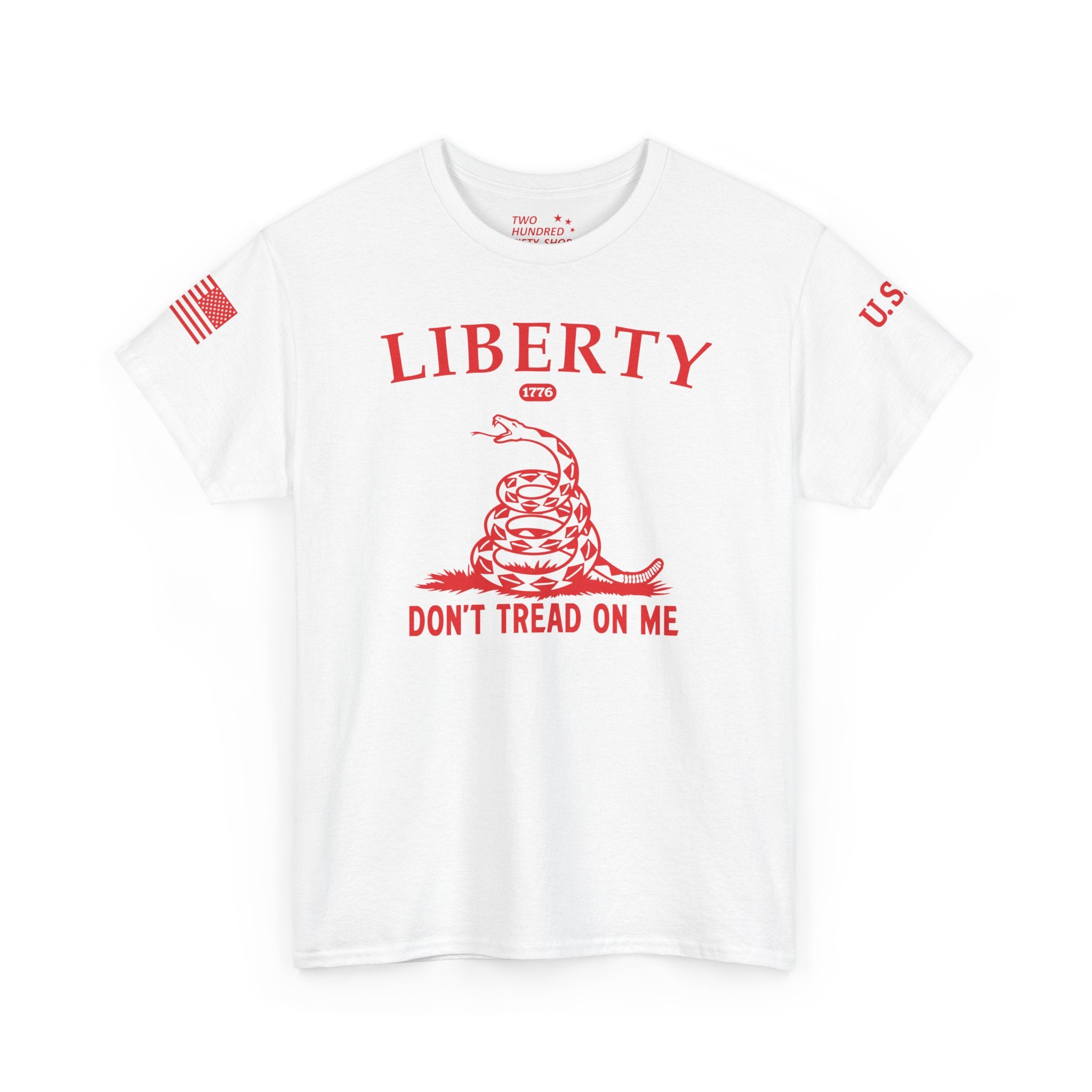 Liberty "Don't Tread on Me" Heavy Tee — Patriotic USA Anniversary T-Shirt