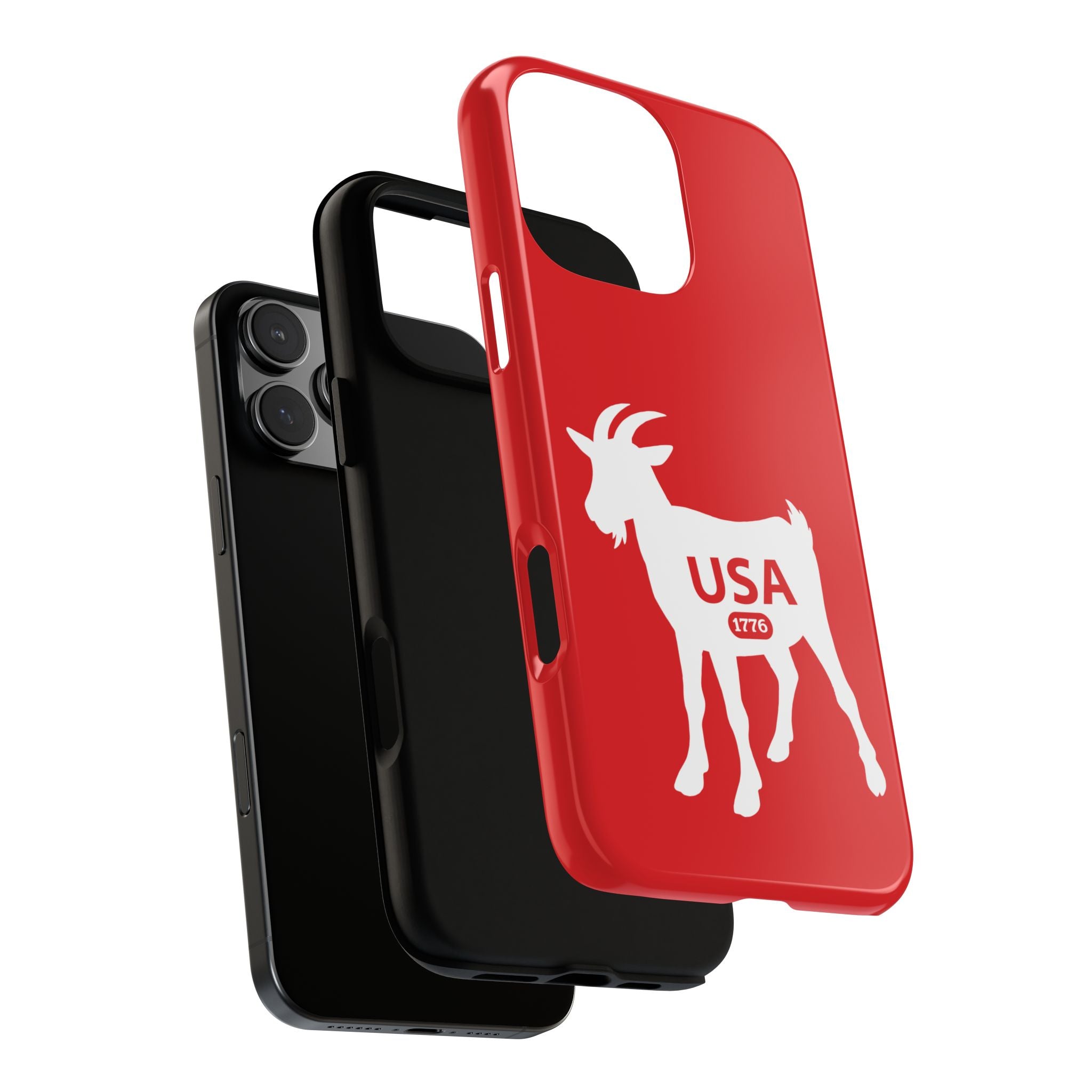 USA GOAT Phone Case — Patriotic 1776 Red Protective Case