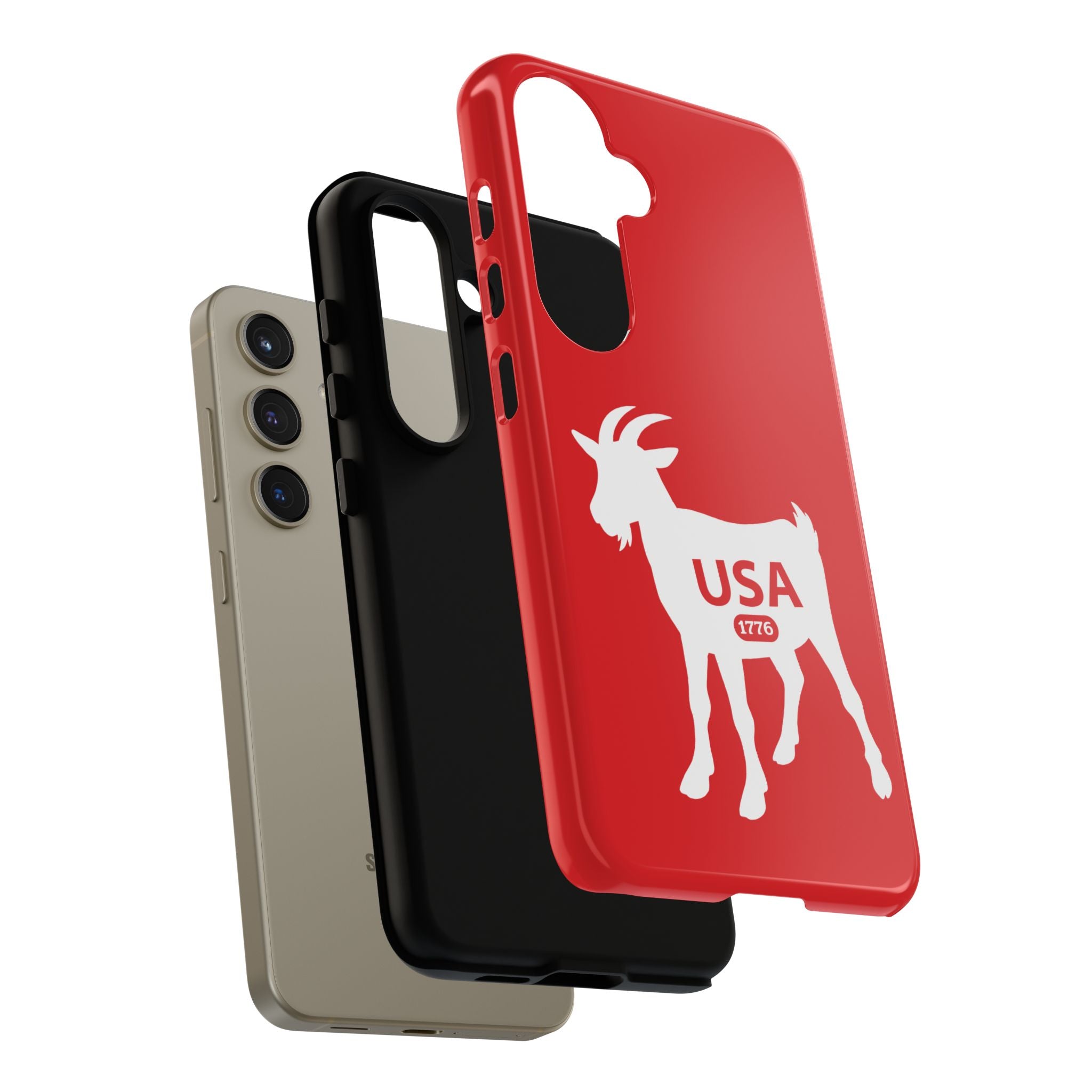USA GOAT Phone Case — Patriotic 1776 Red Protective Case
