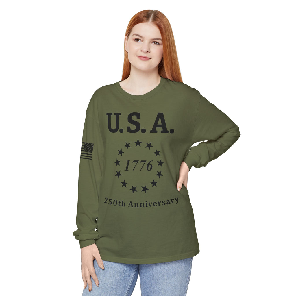 USA 13 Colonies 1776 250th Anniversary Unisex Long Sleeve Tee