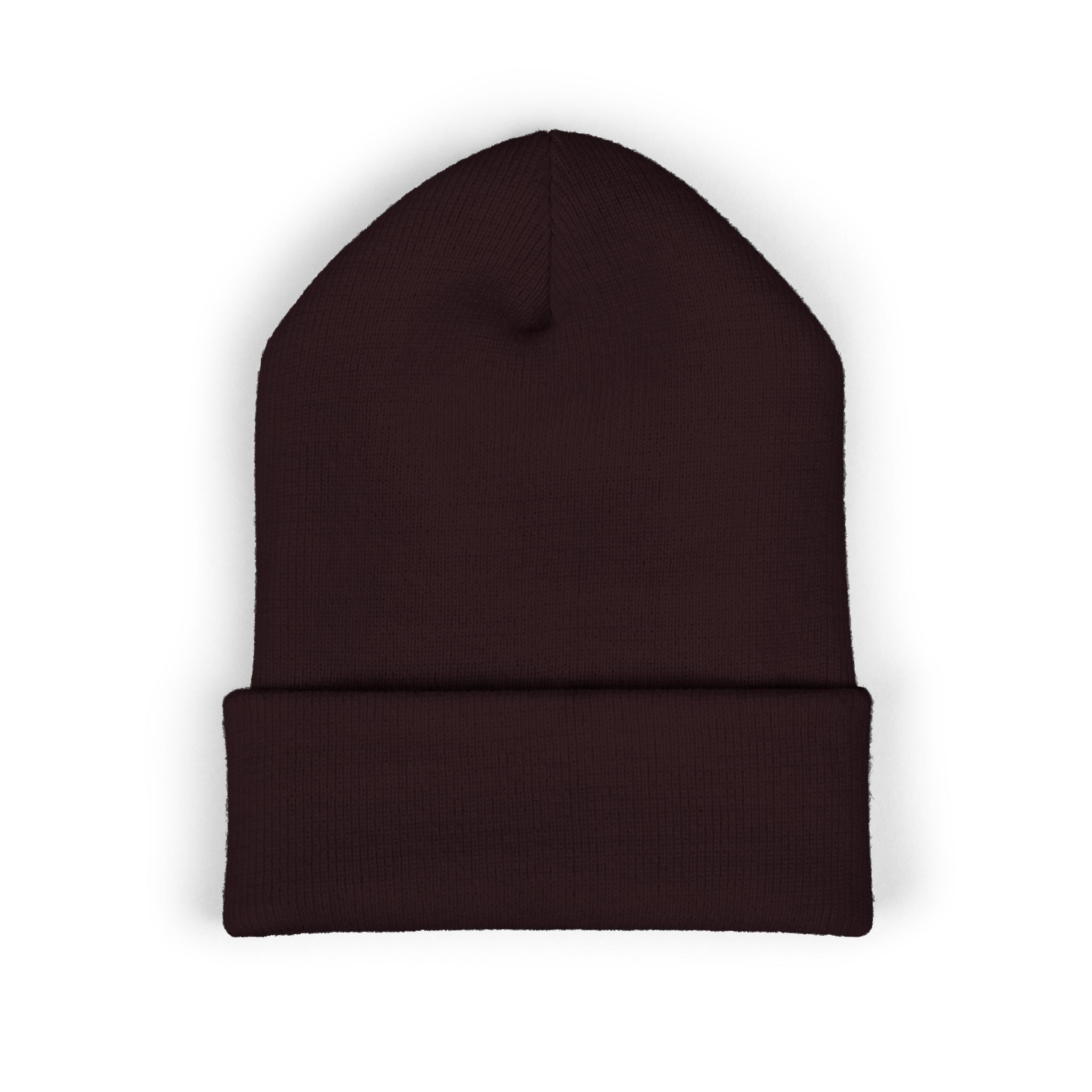 USA Embroidered Dark Color Cuffed Beanie — Patriotic Knit Hat
