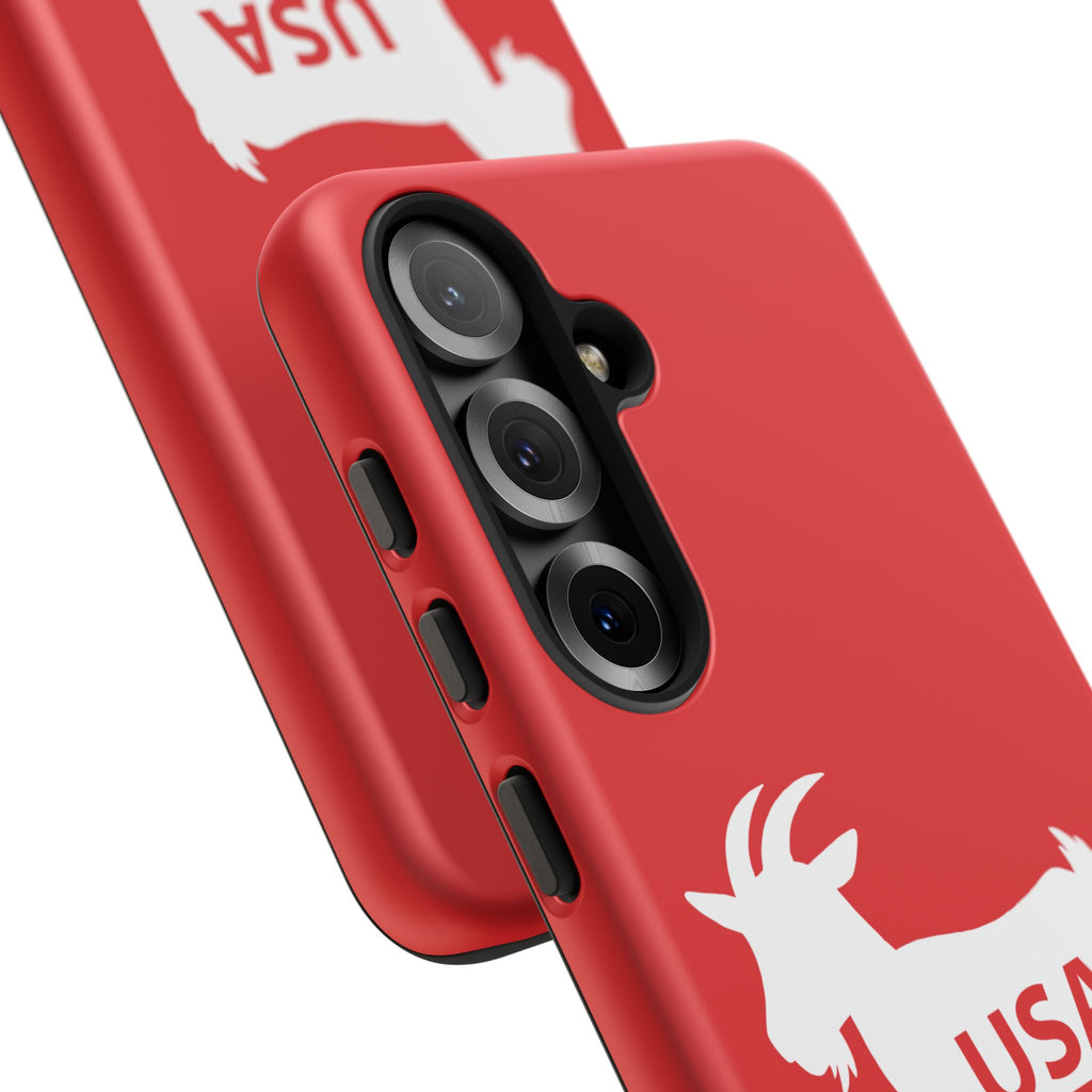 USA GOAT Phone Case — Patriotic 1776 Red Protective Case