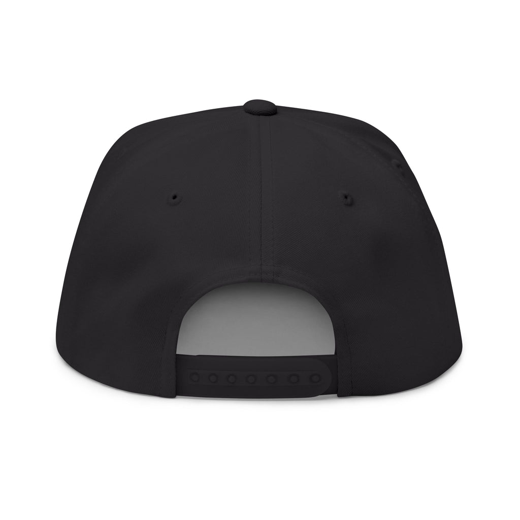 USA Embroidered Dark Color Flat Bill Cap — Patriotic Snapback Hat for 4th of July & Everyday Wear