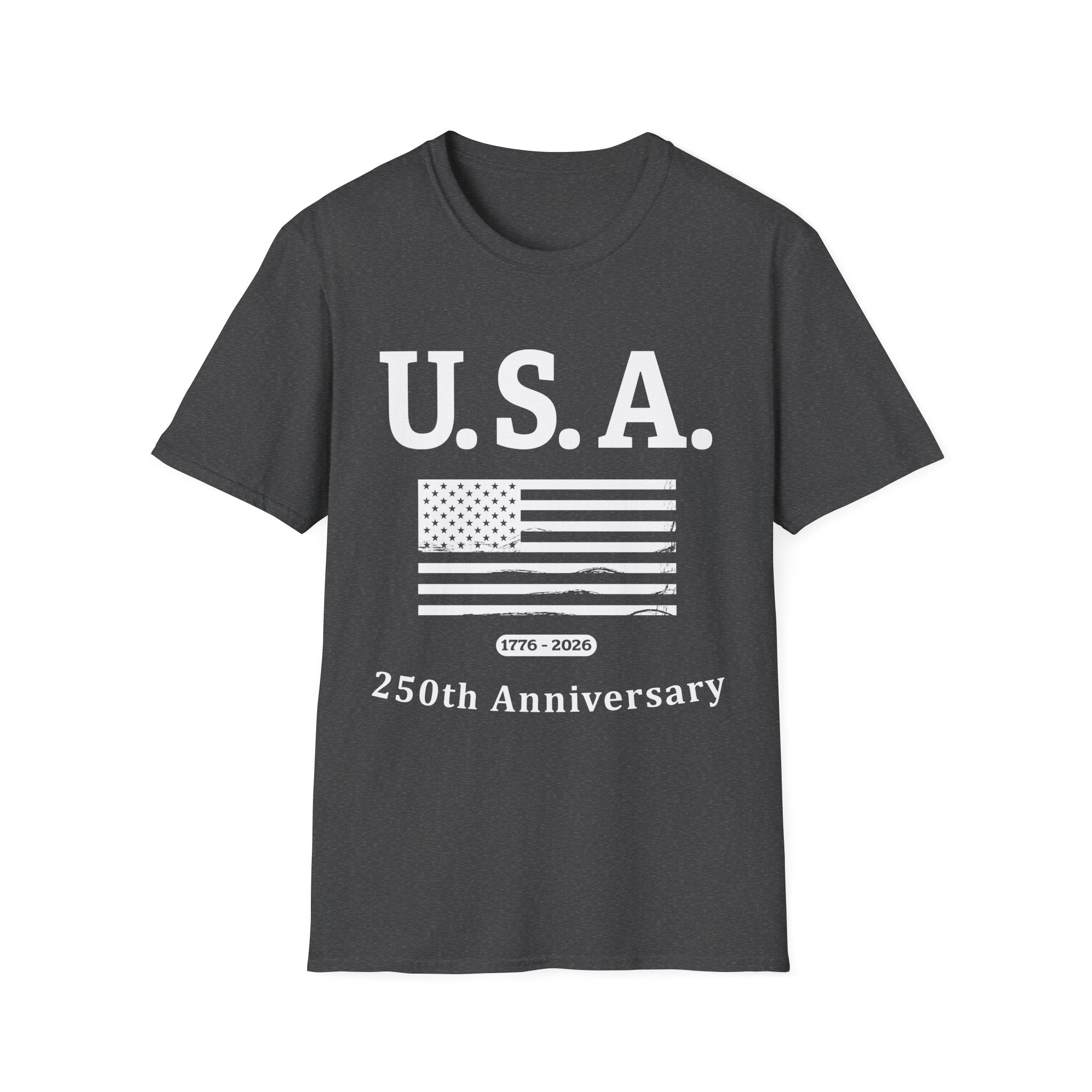 USA 250th Anniversary Soft Style T-Shirt — Patriotic American Flag Tee