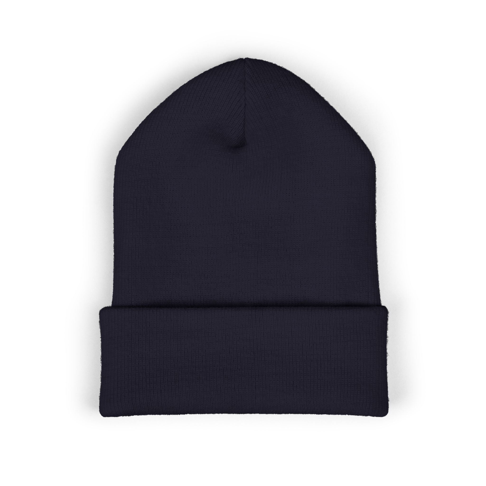 USA Embroidered Dark Color Cuffed Beanie — Patriotic Knit Hat