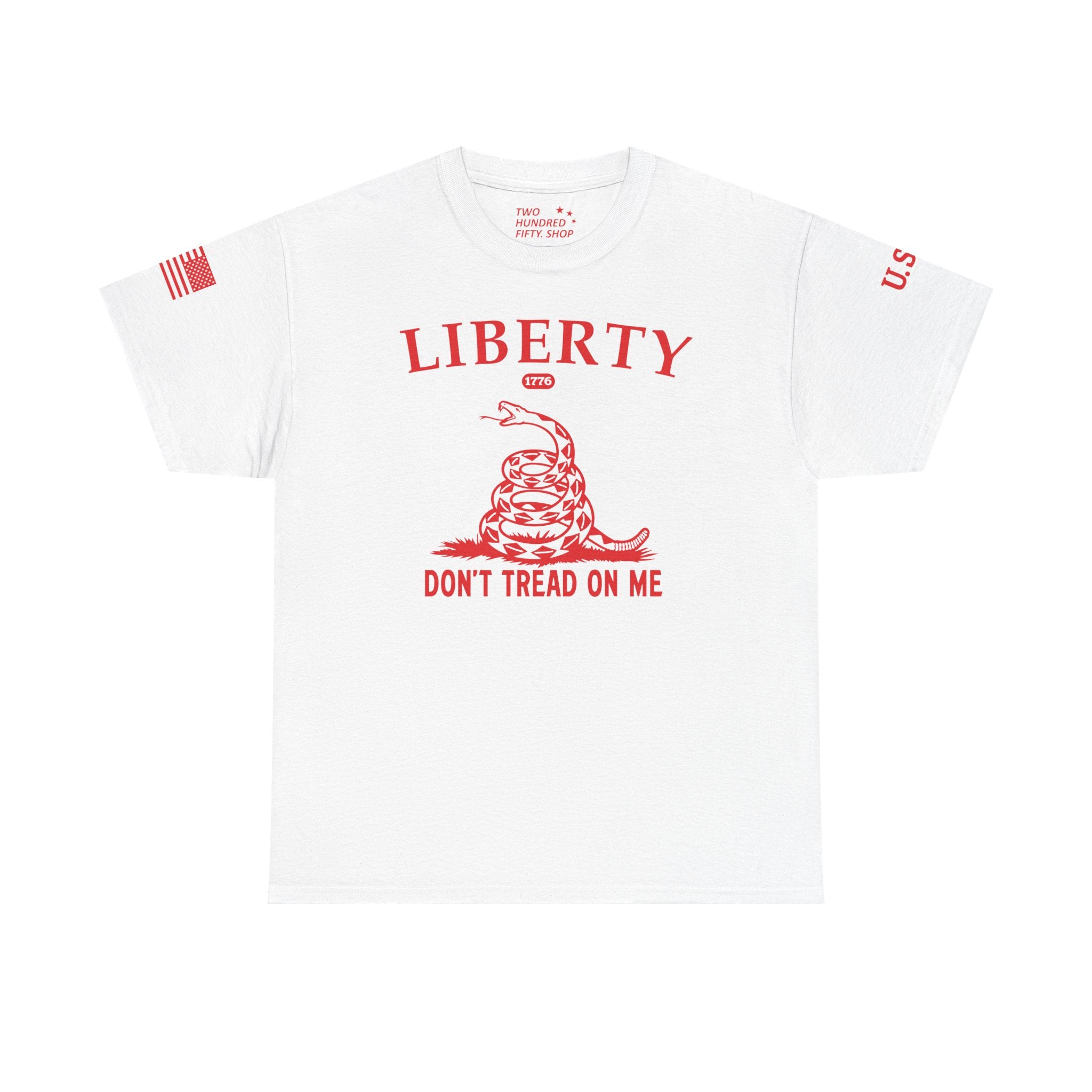 Liberty "Don't Tread on Me" Heavy Tee — Patriotic USA Anniversary T-Shirt