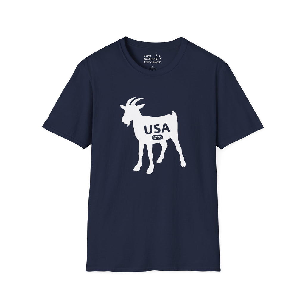 GOAT 1776 Anniversary Soft Style T-Shirt — Patriotic American Tee