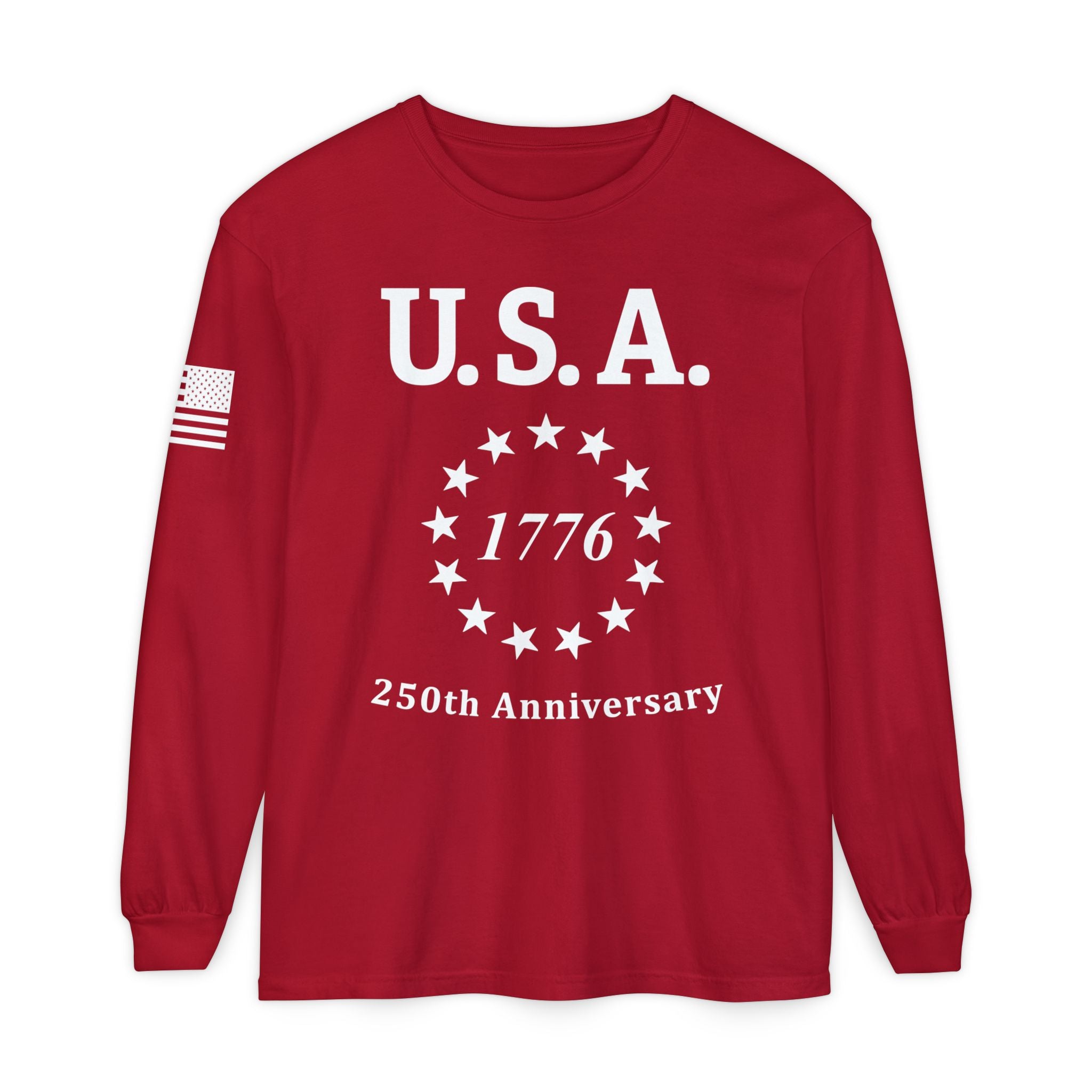 USA 13 Colonies 1776 250th Anniversary Unisex Long Sleeve Tee