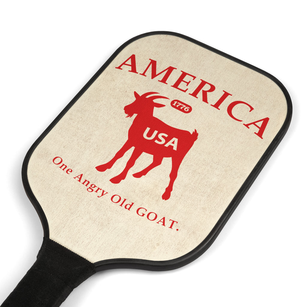 America 250th GOAT Pickleball Paddles & Balls Kit — 'One Angry Old GOAT' USA Graphic