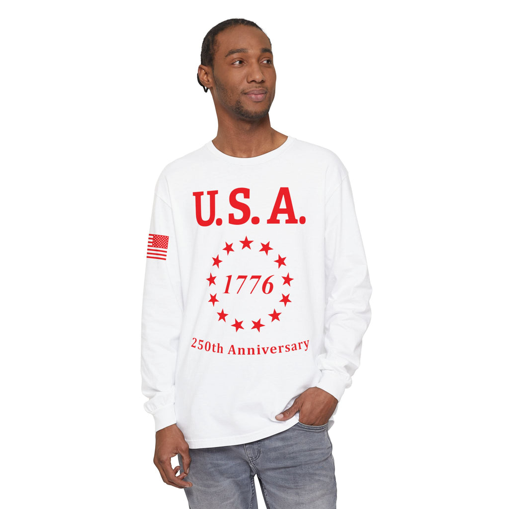 USA 13 Colonies 1776 250th Anniversary Unisex Long Sleeve Tee