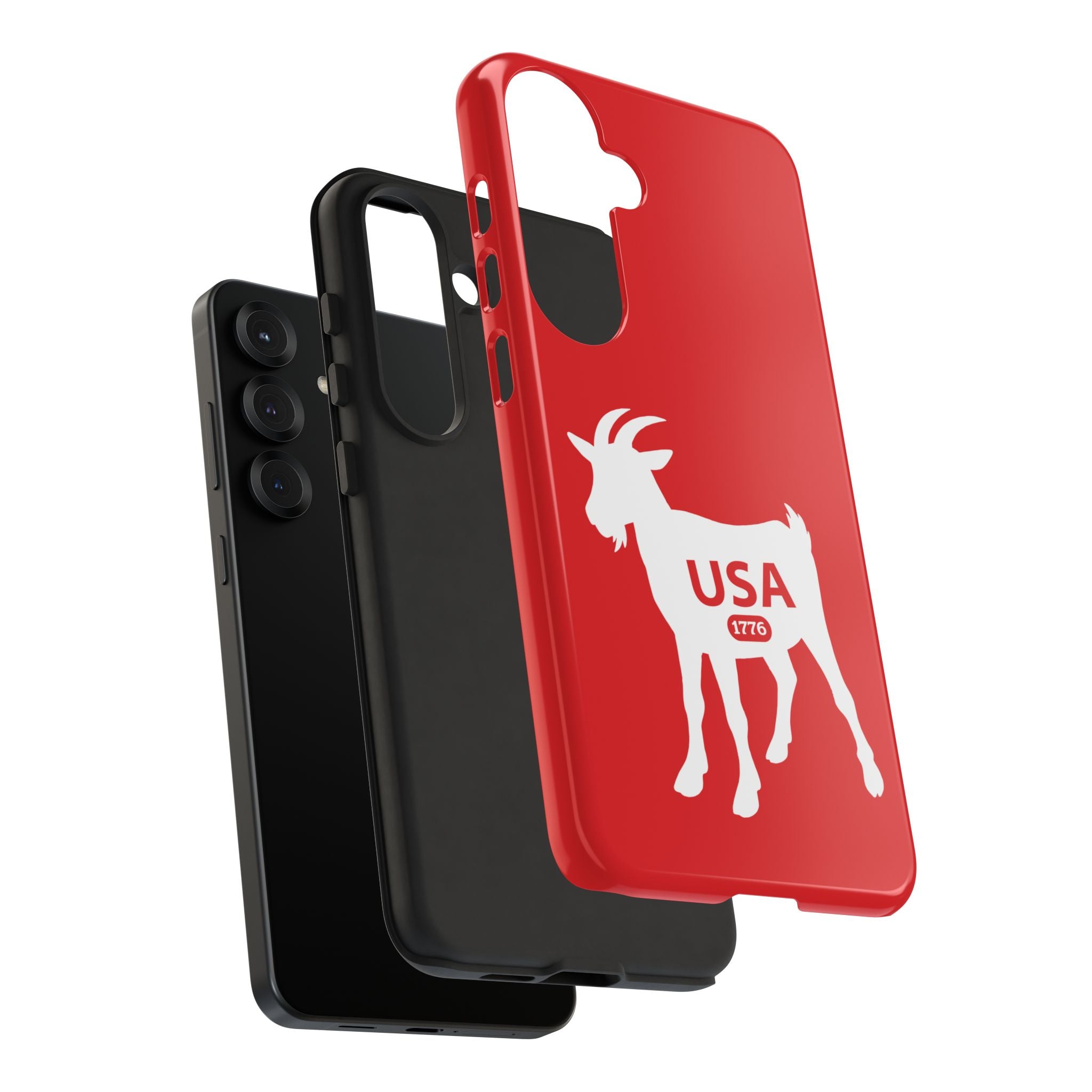 USA GOAT Phone Case — Patriotic 1776 Red Protective Case