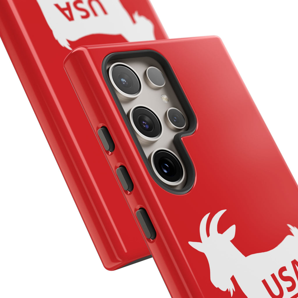 USA GOAT Phone Case — Patriotic 1776 Red Protective Case