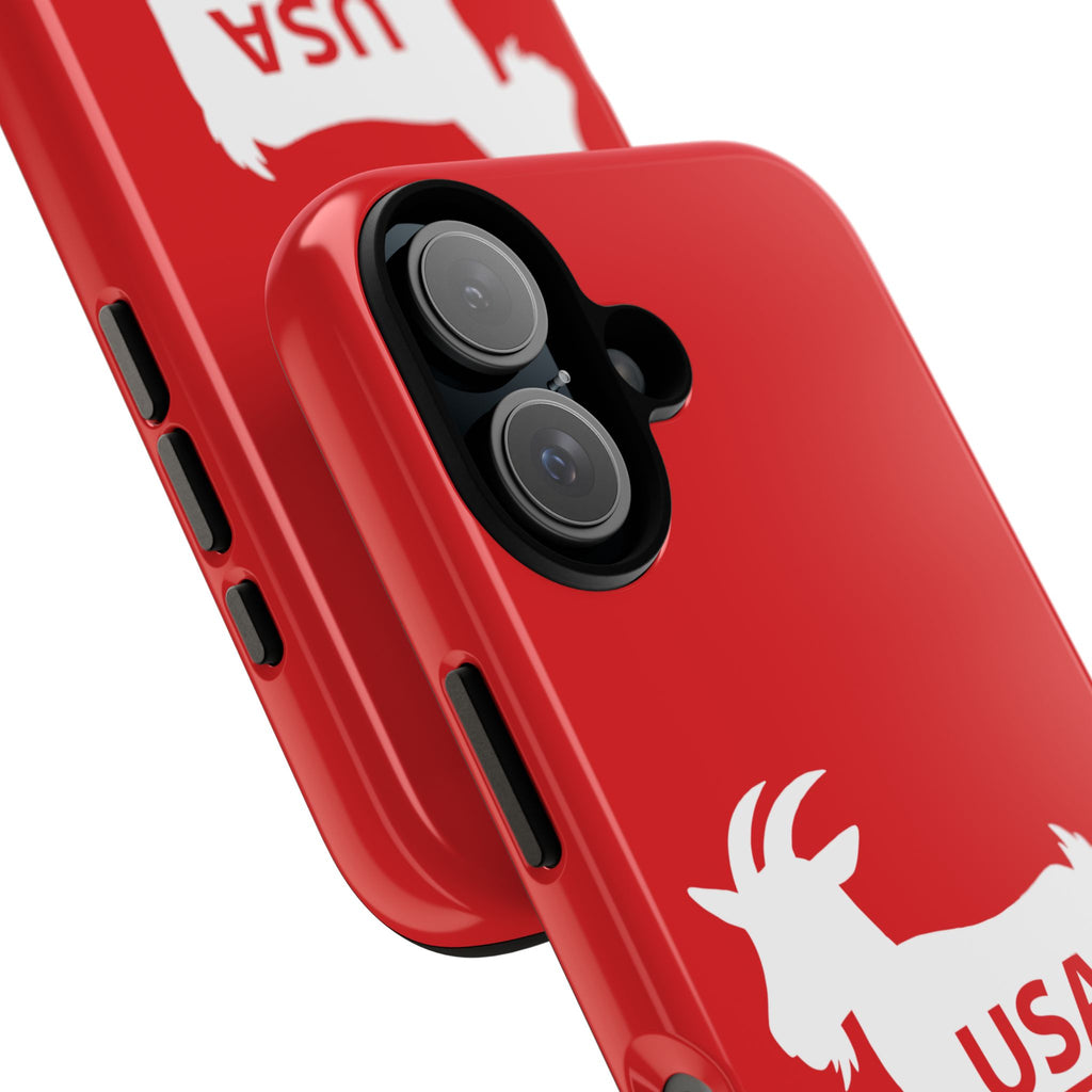 USA GOAT Phone Case — Patriotic 1776 Red Protective Case