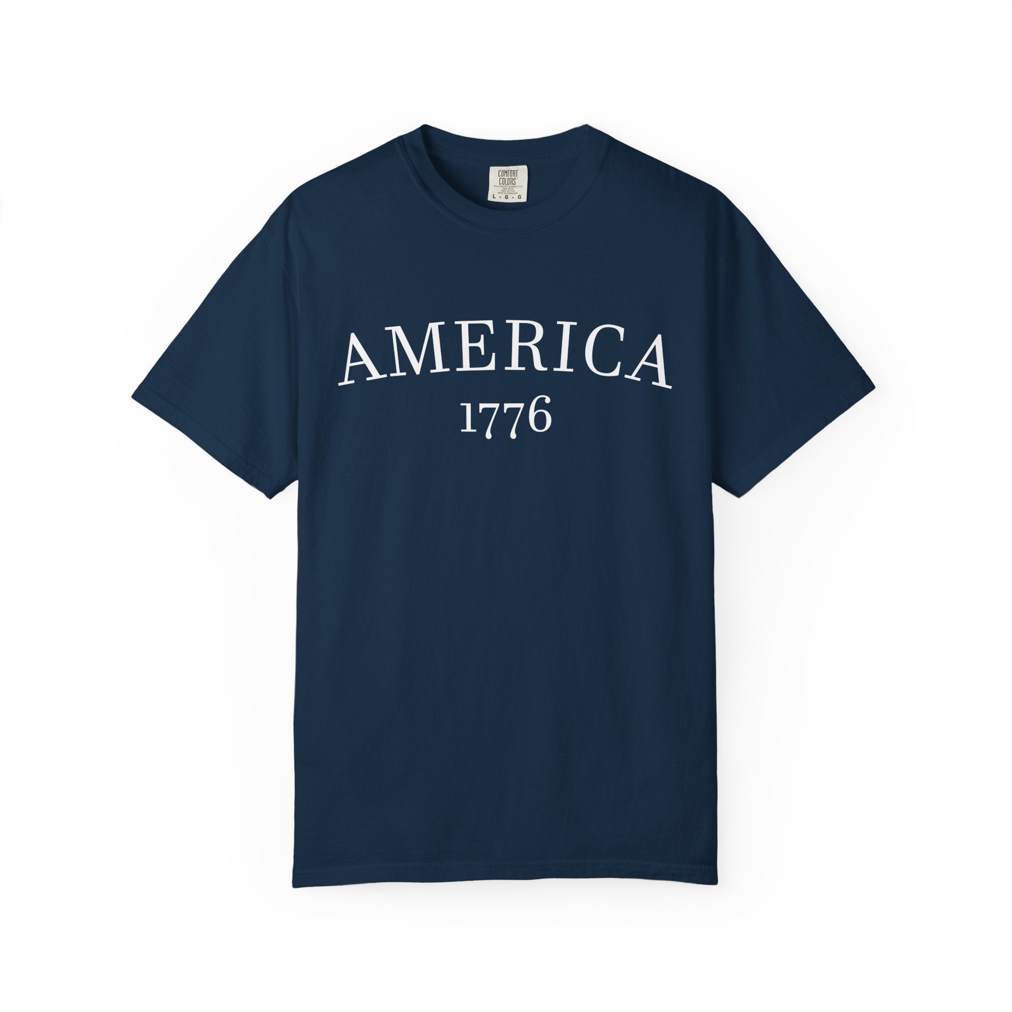 Red 1776 America Adult Unisex T-shirt