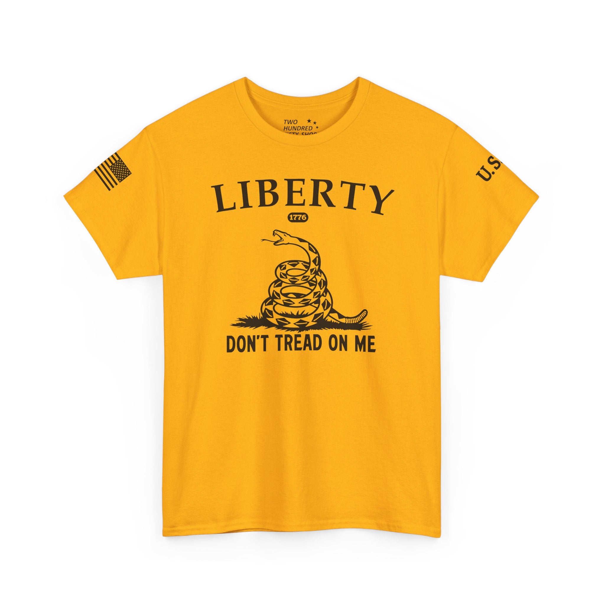 Liberty "Don't Tread on Me" Heavy Tee — Patriotic USA Anniversary T-Shirt