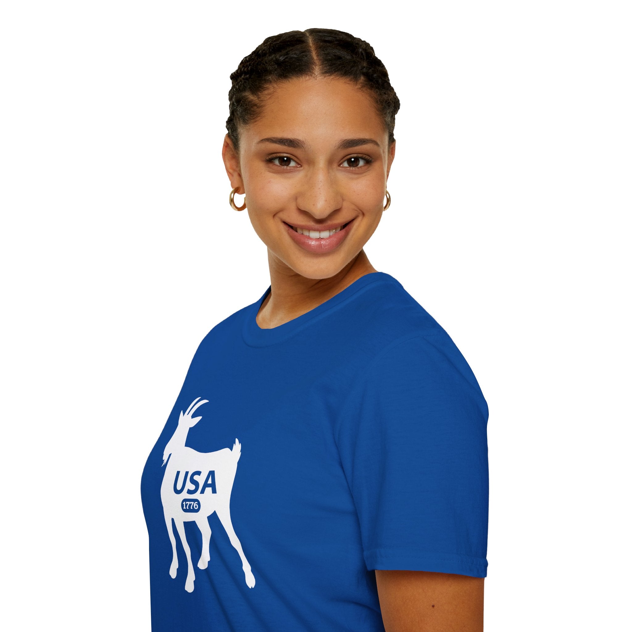 GOAT 1776 Anniversary Soft Style T-Shirt — Patriotic American Tee