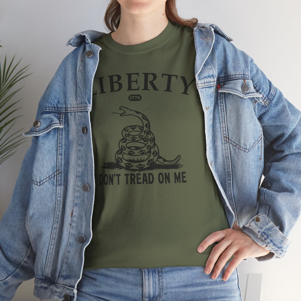 Liberty "Don't Tread on Me" Heavy Tee — Patriotic USA Anniversary T-Shirt