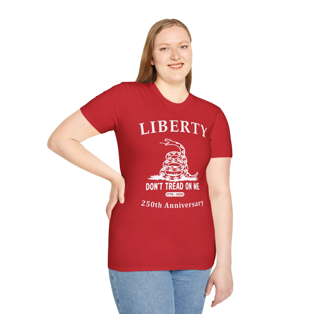 Liberty "Don't Tread On Me" Soft T‑Shirt — 250th Anniversary Patriotic Tee