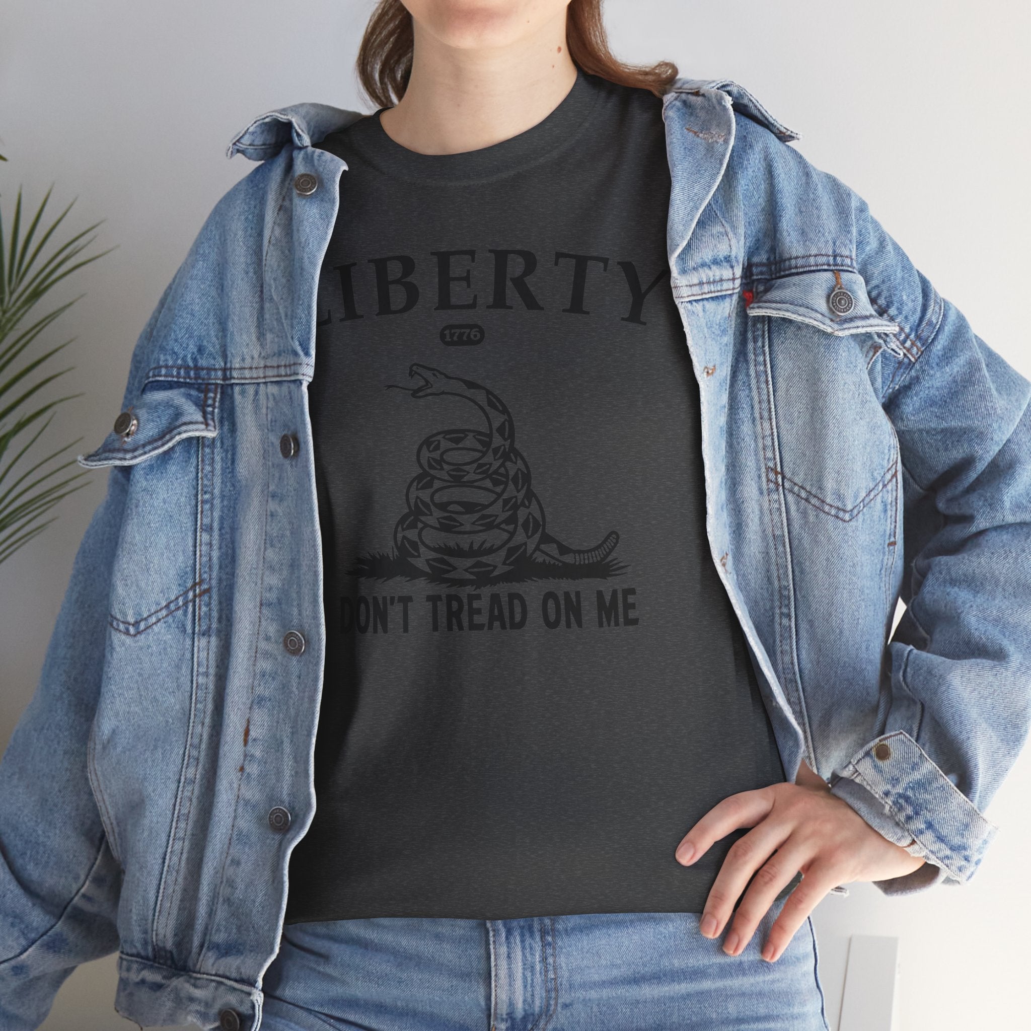 Liberty "Don't Tread on Me" Heavy Tee — Patriotic USA Anniversary T-Shirt