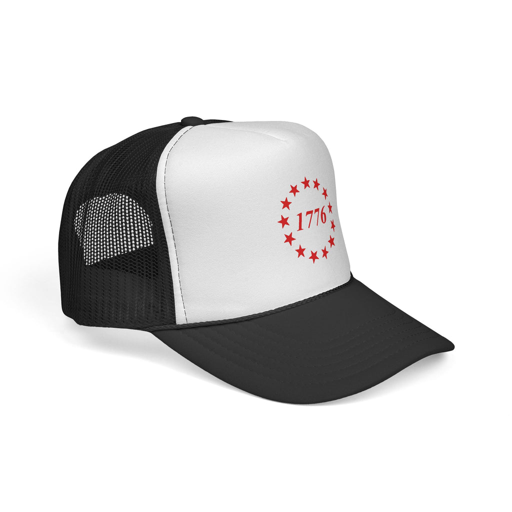 1776 13 Stars Trucker Cap — Patriotic Red White & Blue Mesh Hat