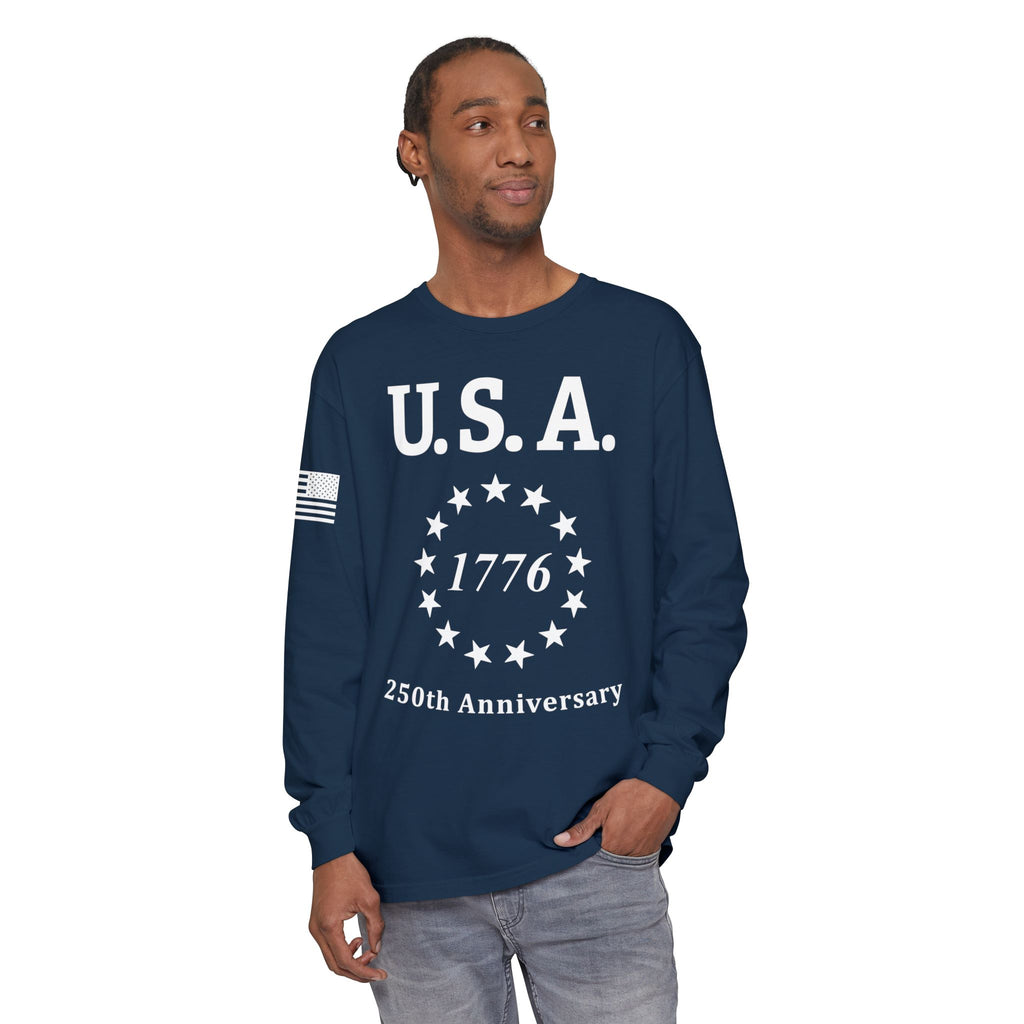 USA 13 Colonies 1776 250th Anniversary Unisex Long Sleeve Tee