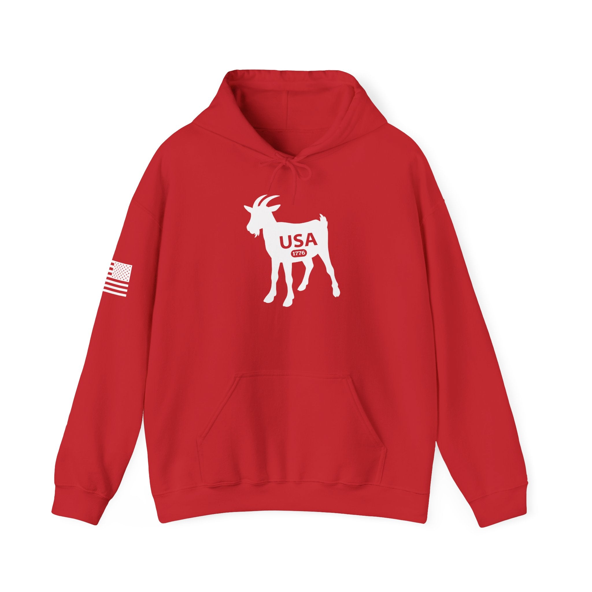 USA GOAT 1776 Hoodie – "USA Greatest of All Time" Patriotic Sweatshirt