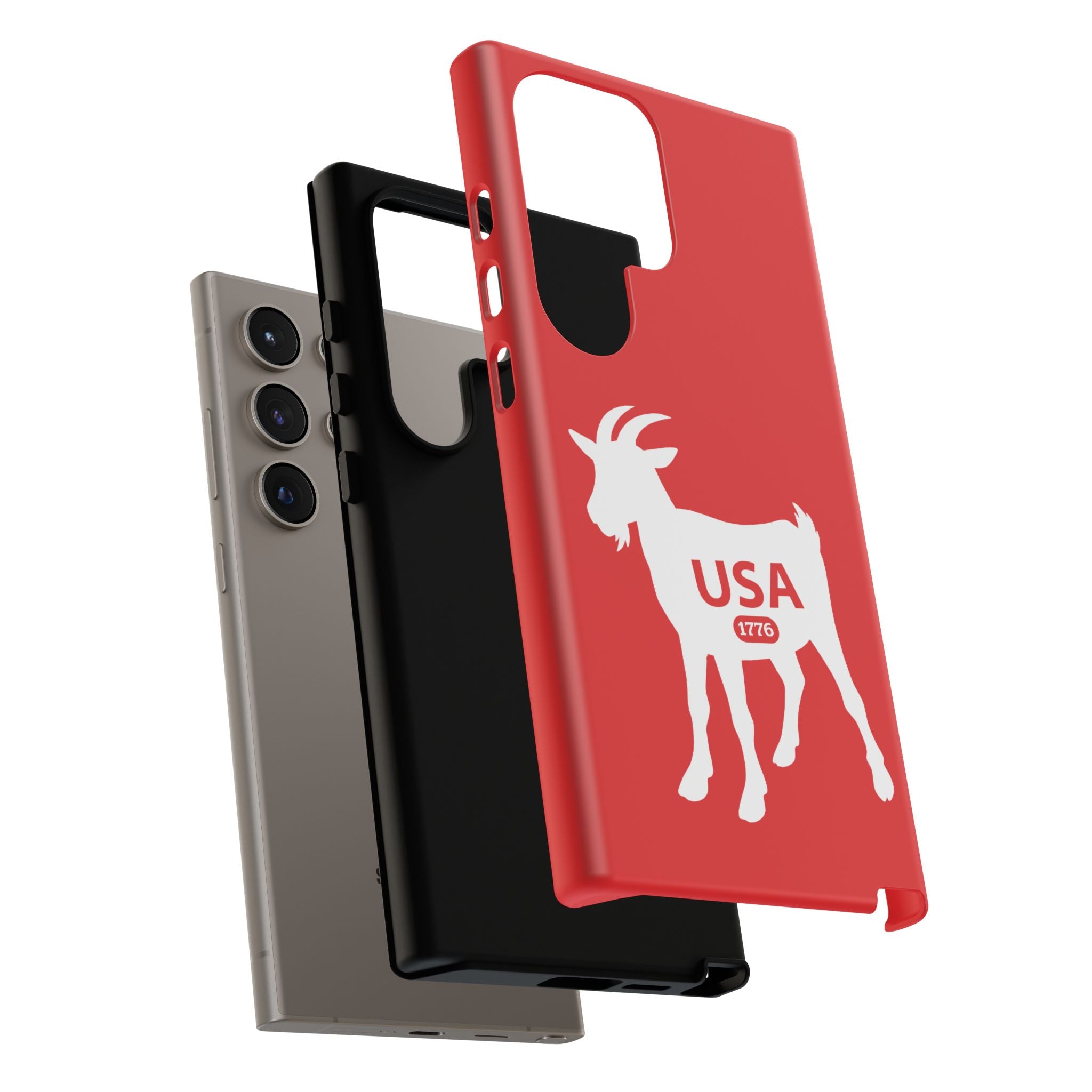 USA GOAT Phone Case — Patriotic 1776 Red Protective Case