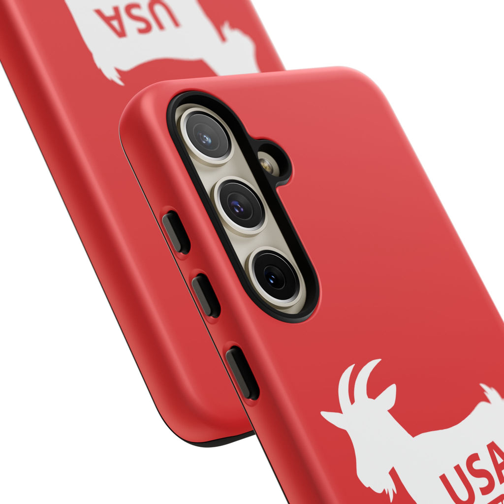 USA GOAT Phone Case — Patriotic 1776 Red Protective Case