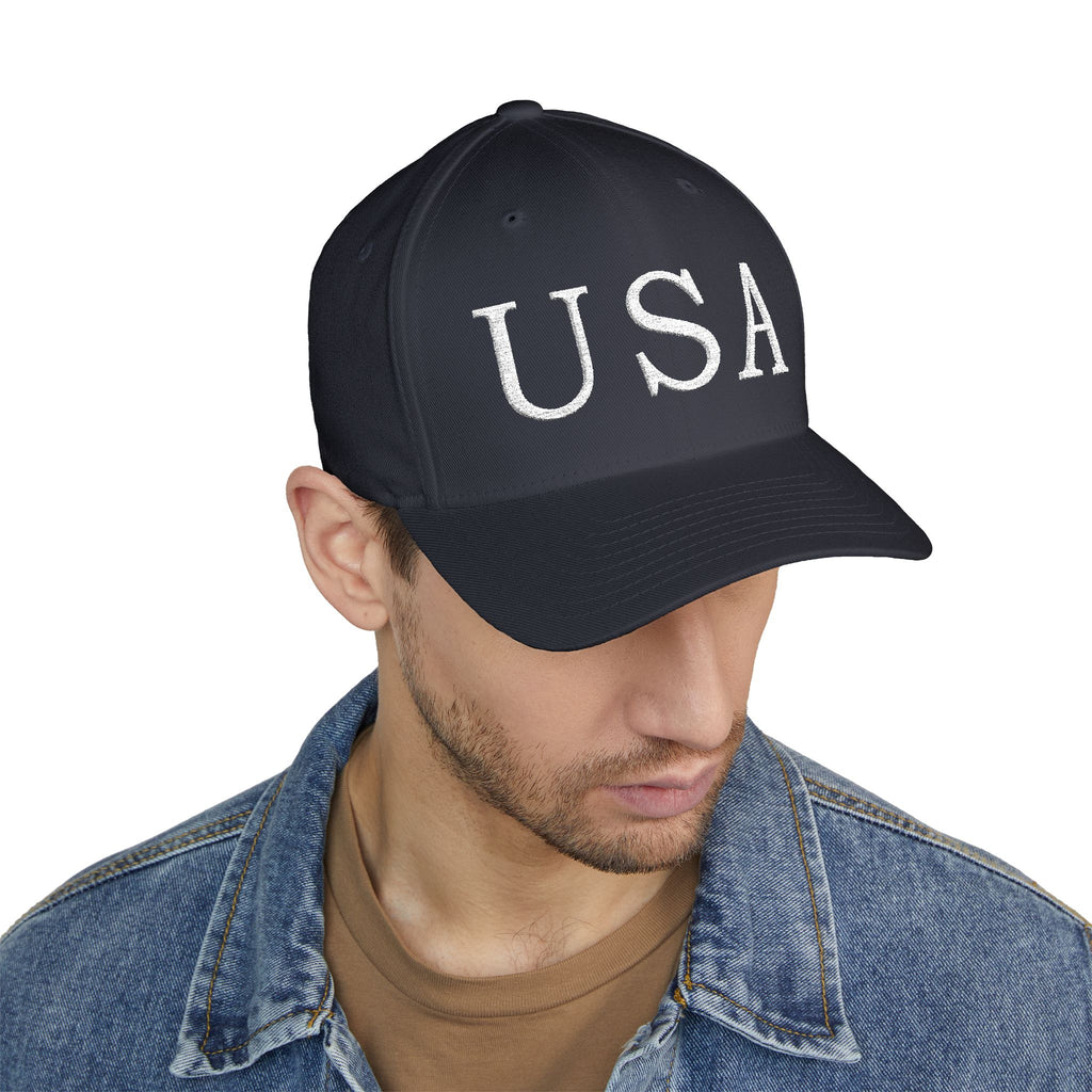 USA Embroidered Cap — Classic Patriotic Baseball Hat