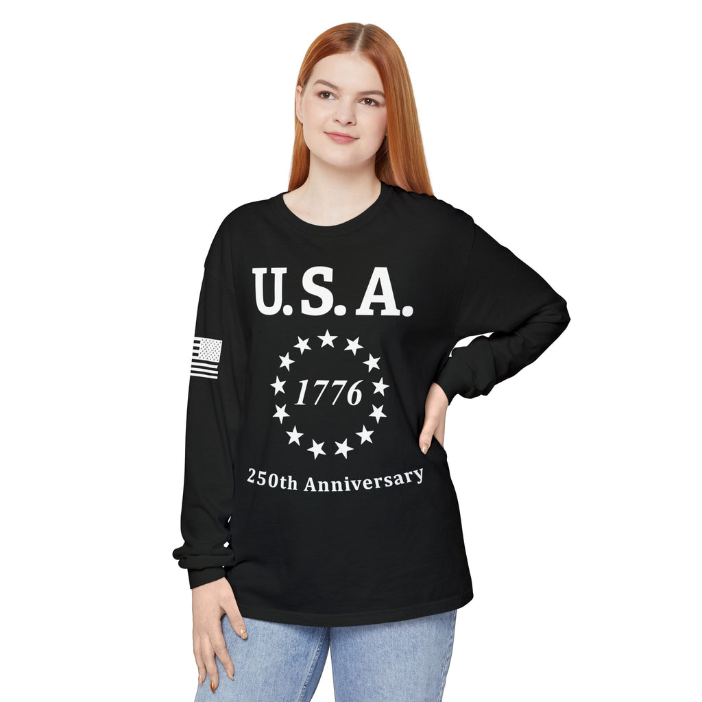 USA 13 Colonies 1776 250th Anniversary Unisex Long Sleeve Tee