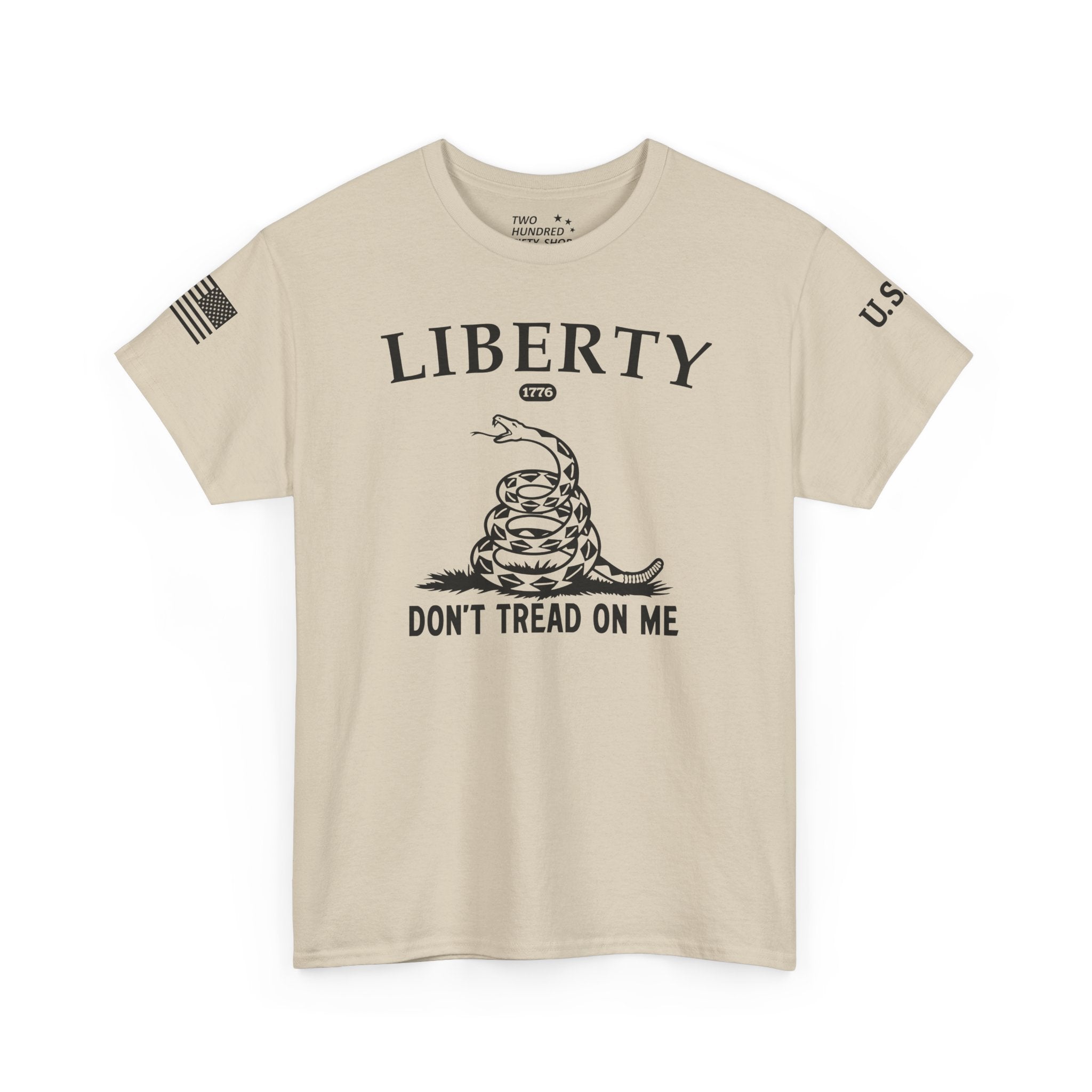 Liberty "Don't Tread on Me" Heavy Tee — Patriotic USA Anniversary T-Shirt