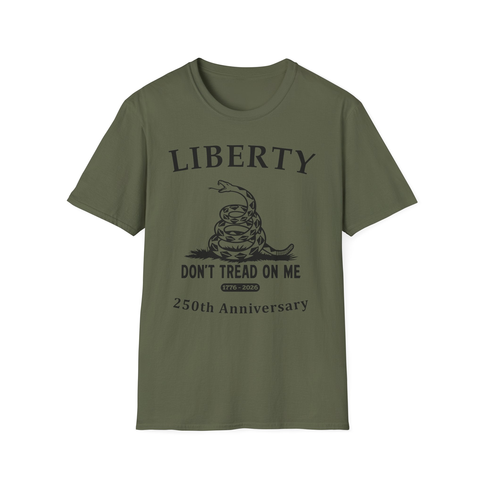 Liberty "Don't Tread On Me" Soft T‑Shirt — 250th Anniversary Patriotic Tee