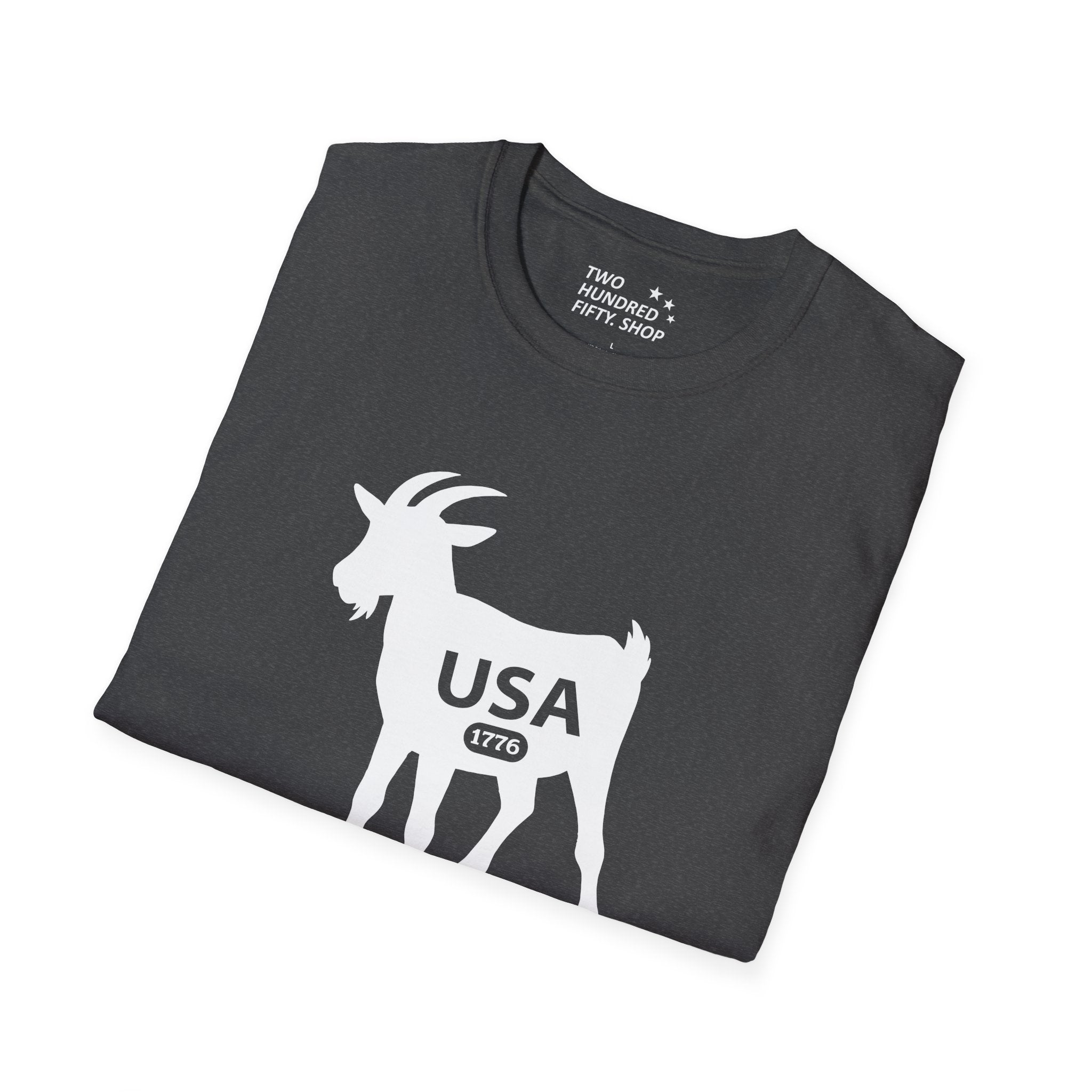 GOAT 1776 Anniversary Soft Style T-Shirt — Patriotic American Tee
