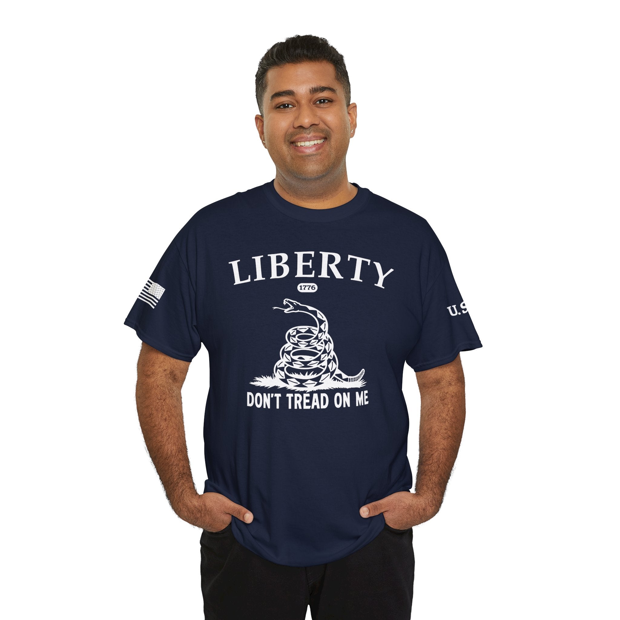 Liberty "Don't Tread on Me" Heavy Tee — Patriotic USA Anniversary T-Shirt