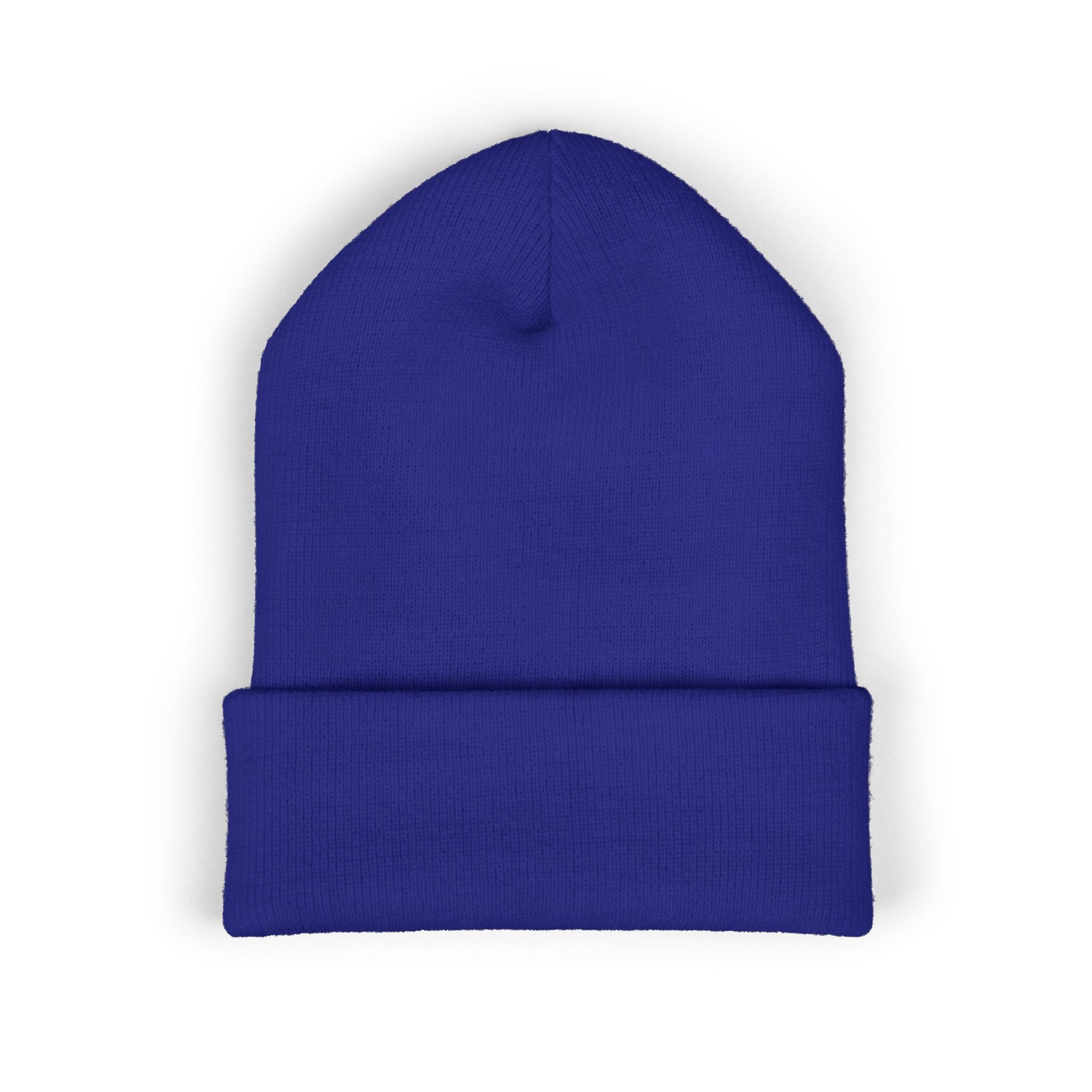 USA Embroidered Dark Color Cuffed Beanie — Patriotic Knit Hat