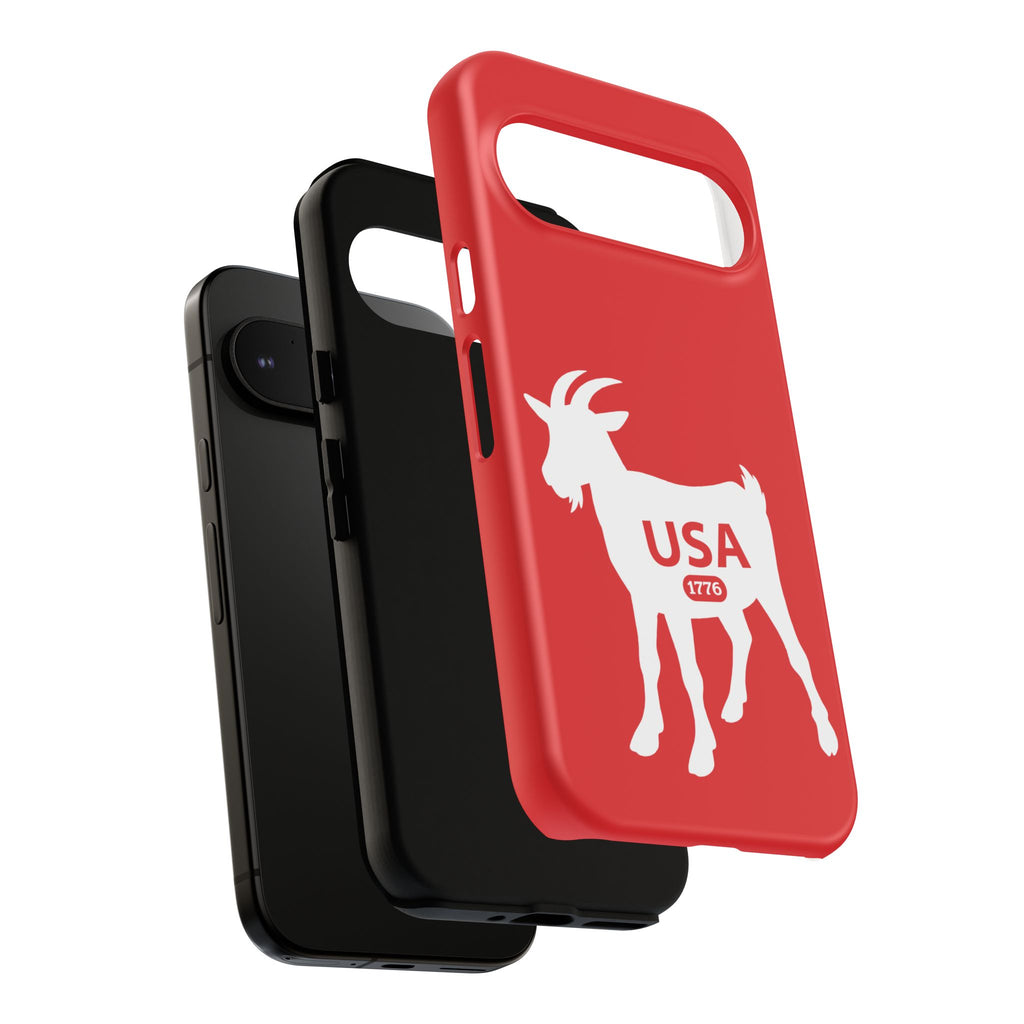 USA GOAT Phone Case — Patriotic 1776 Red Protective Case